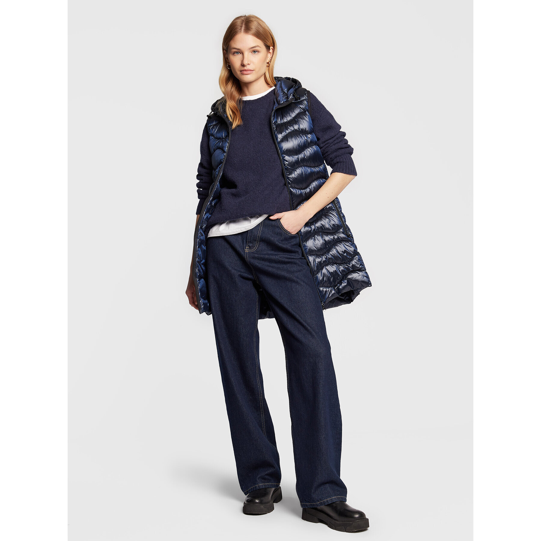 Frieda & Freddies Елек 8504 Тъмносин Regular Fit - Pepit.bg