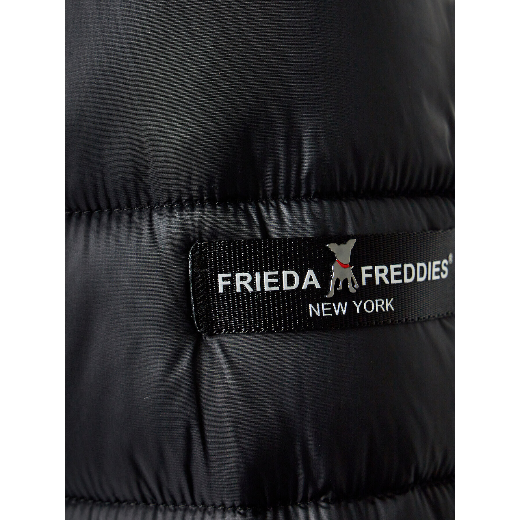Frieda & Freddies Пухено яке 1726 Черен Regular Fit - Pepit.bg