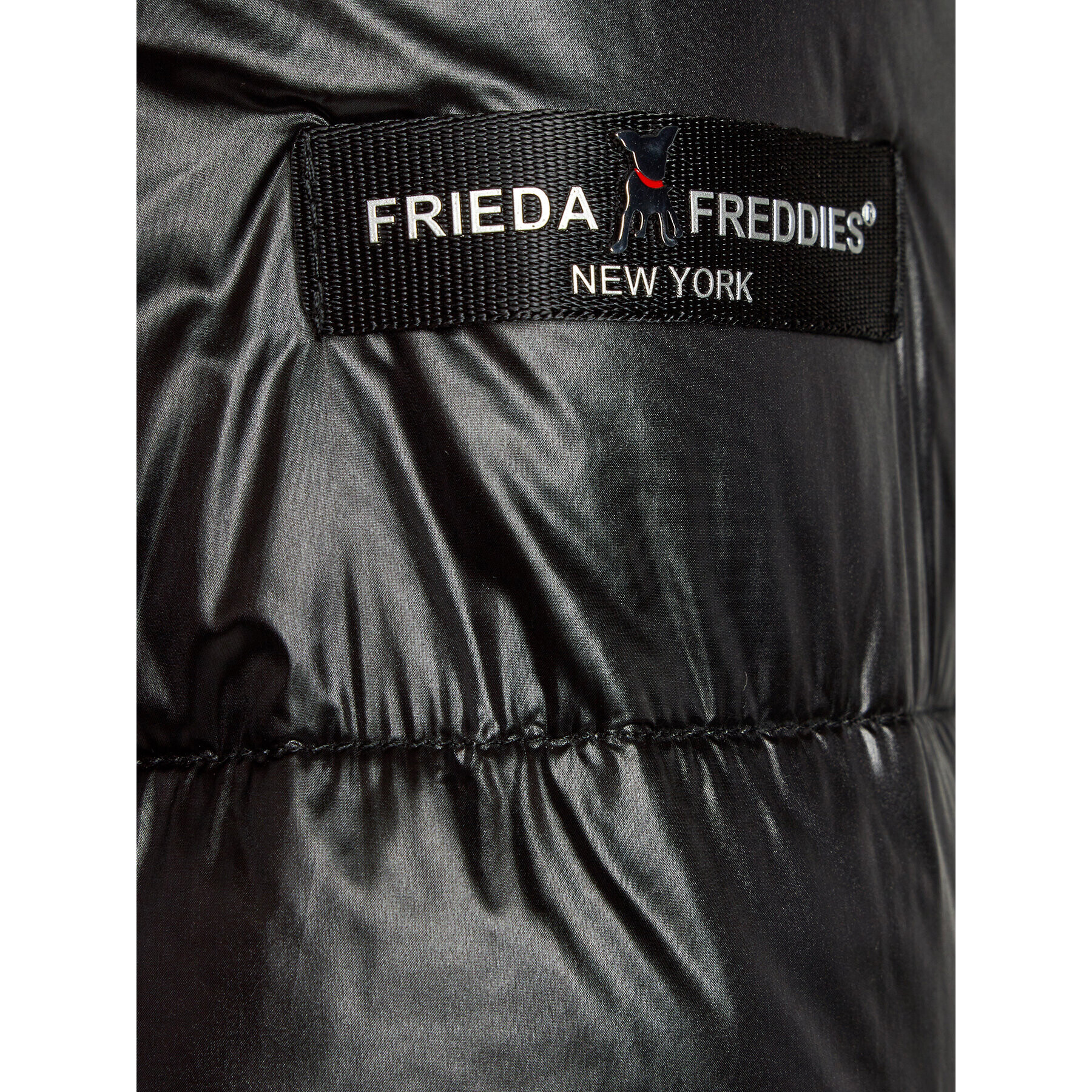 Frieda & Freddies Пухено яке 1847A Черен Regular Fit - Pepit.bg