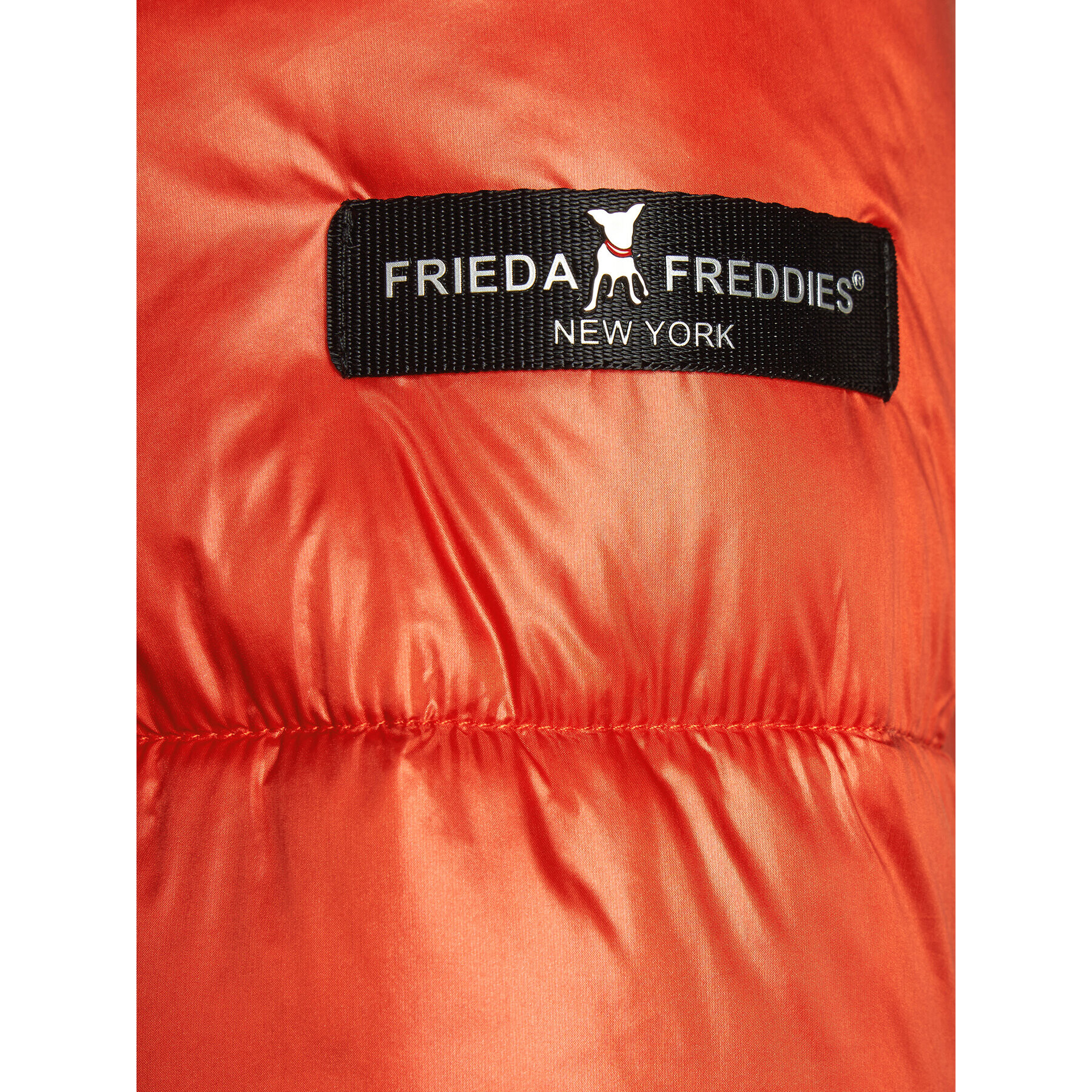 Frieda & Freddies Пухено яке 1847A Оранжев Regular Fit - Pepit.bg