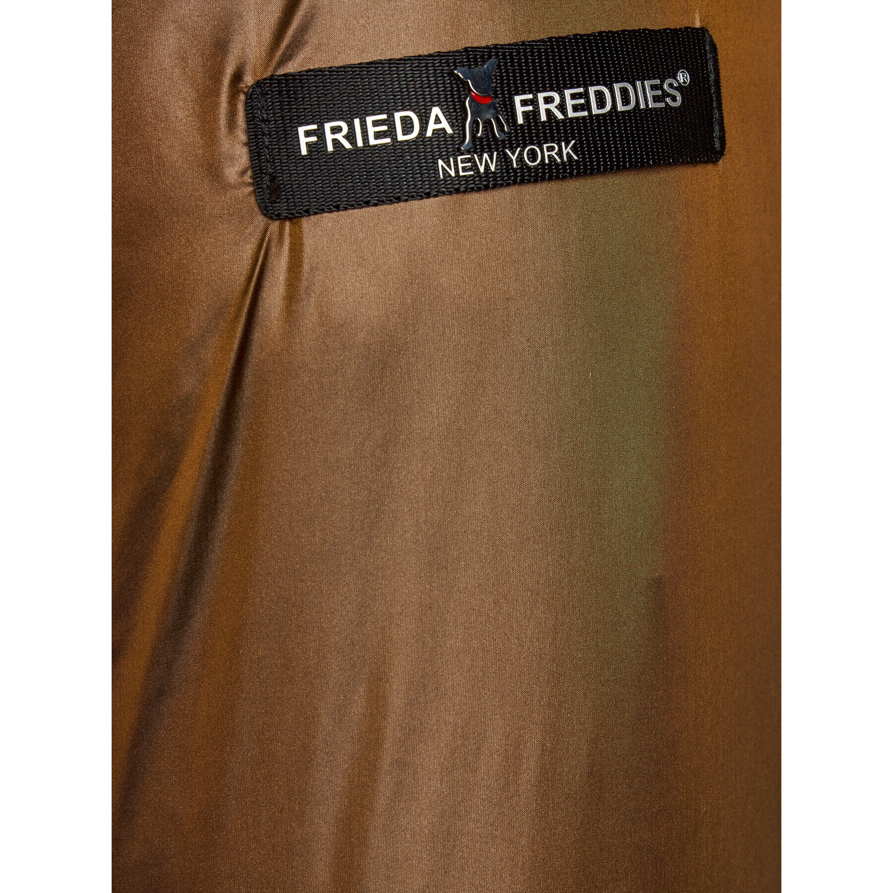 Frieda & Freddies Пухено яке 1847C Кафяв Regular Fit - Pepit.bg