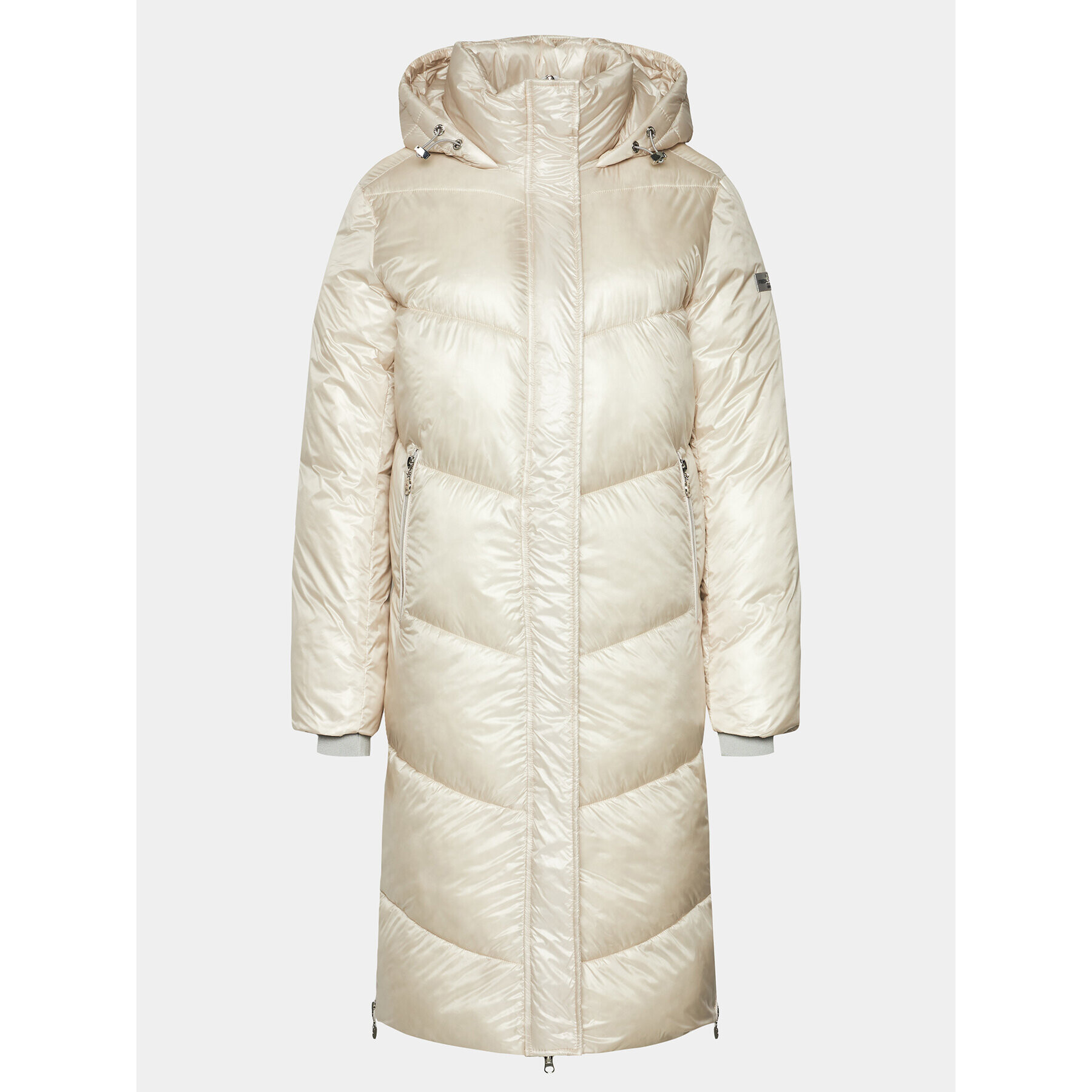 Frieda & Freddies Пухено яке 1870A Екрю Regular Fit - Pepit.bg