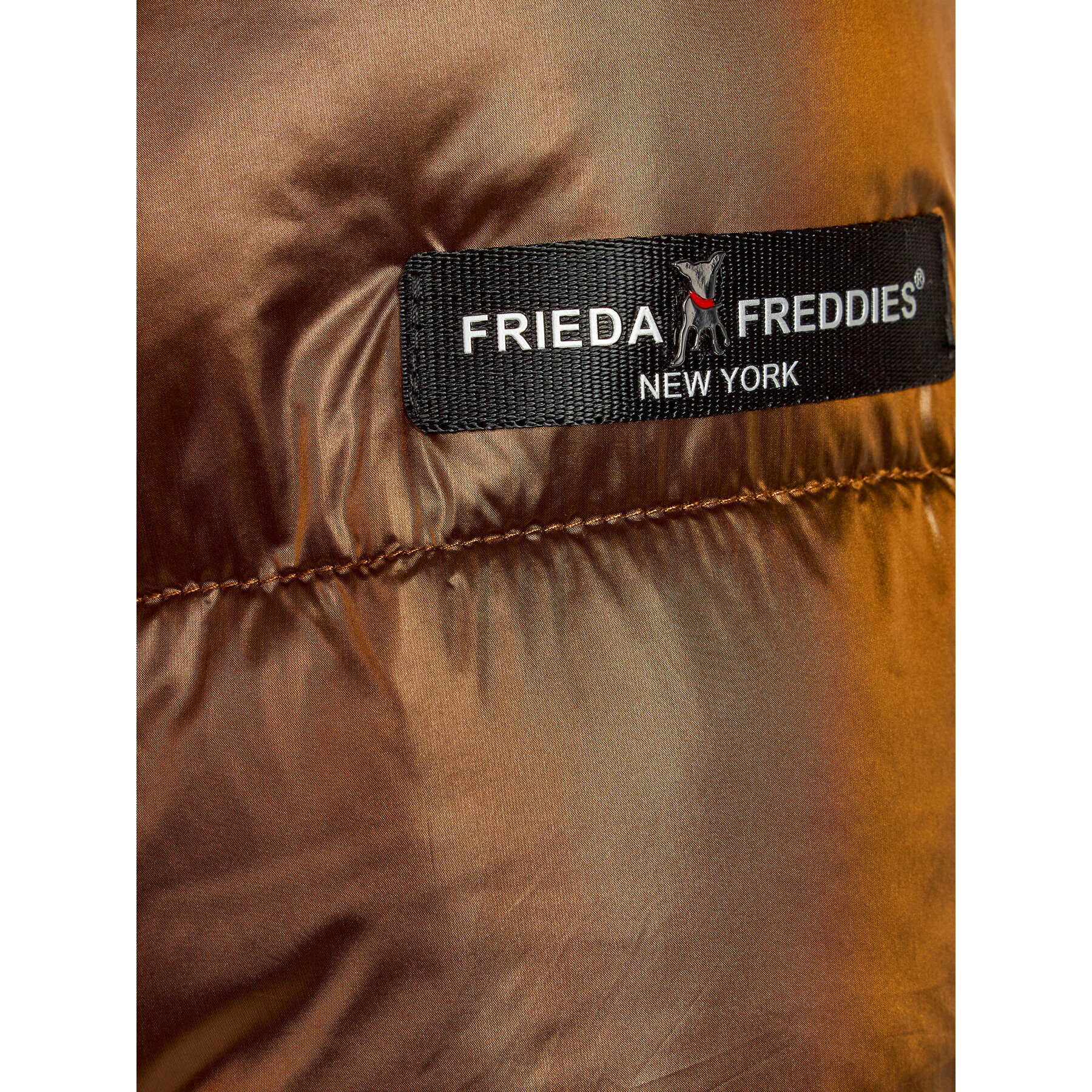 Frieda & Freddies Пухено яке 1880A Кафяв Regular Fit - Pepit.bg