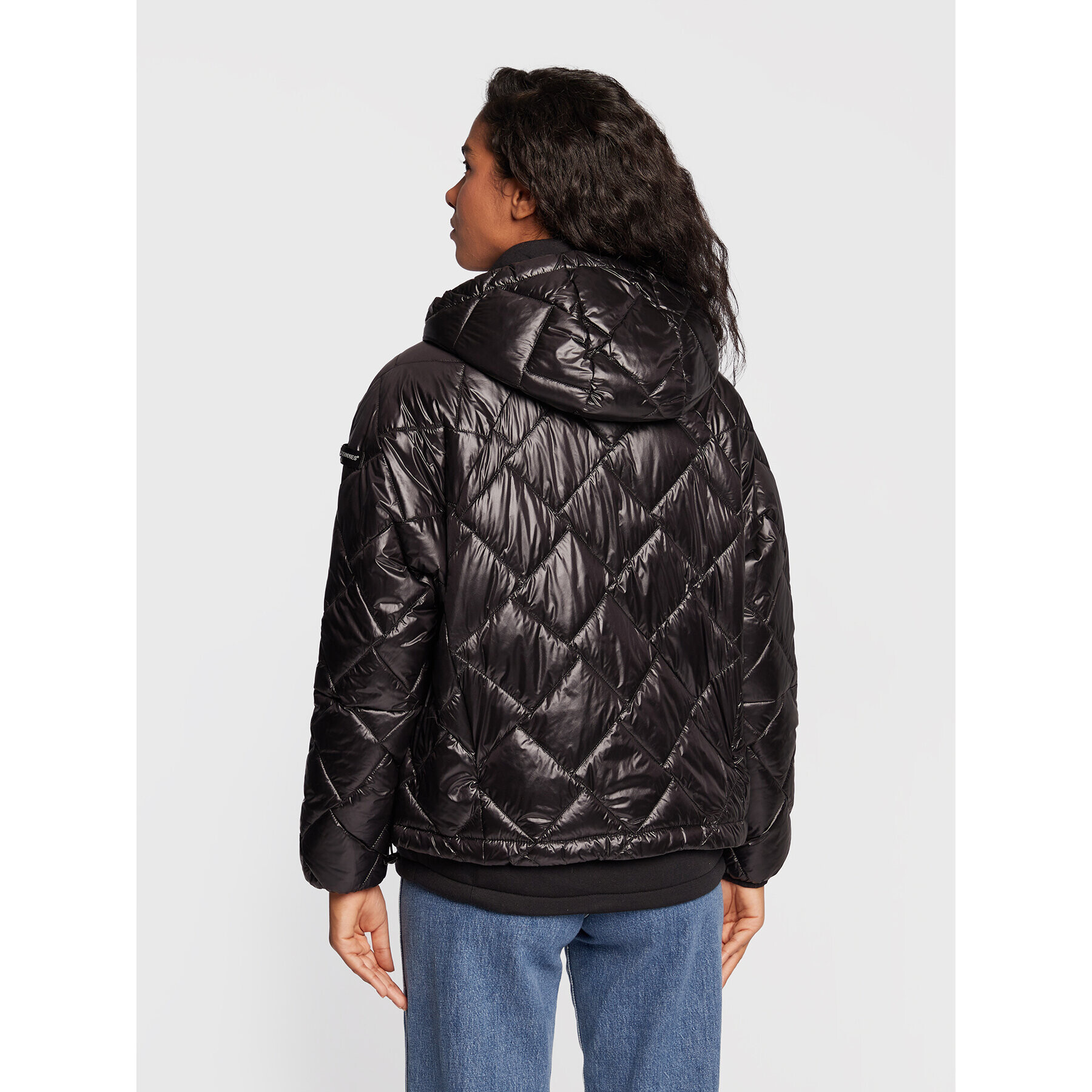 Frieda & Freddies Пухено яке 8720 Черен Regular Fit - Pepit.bg