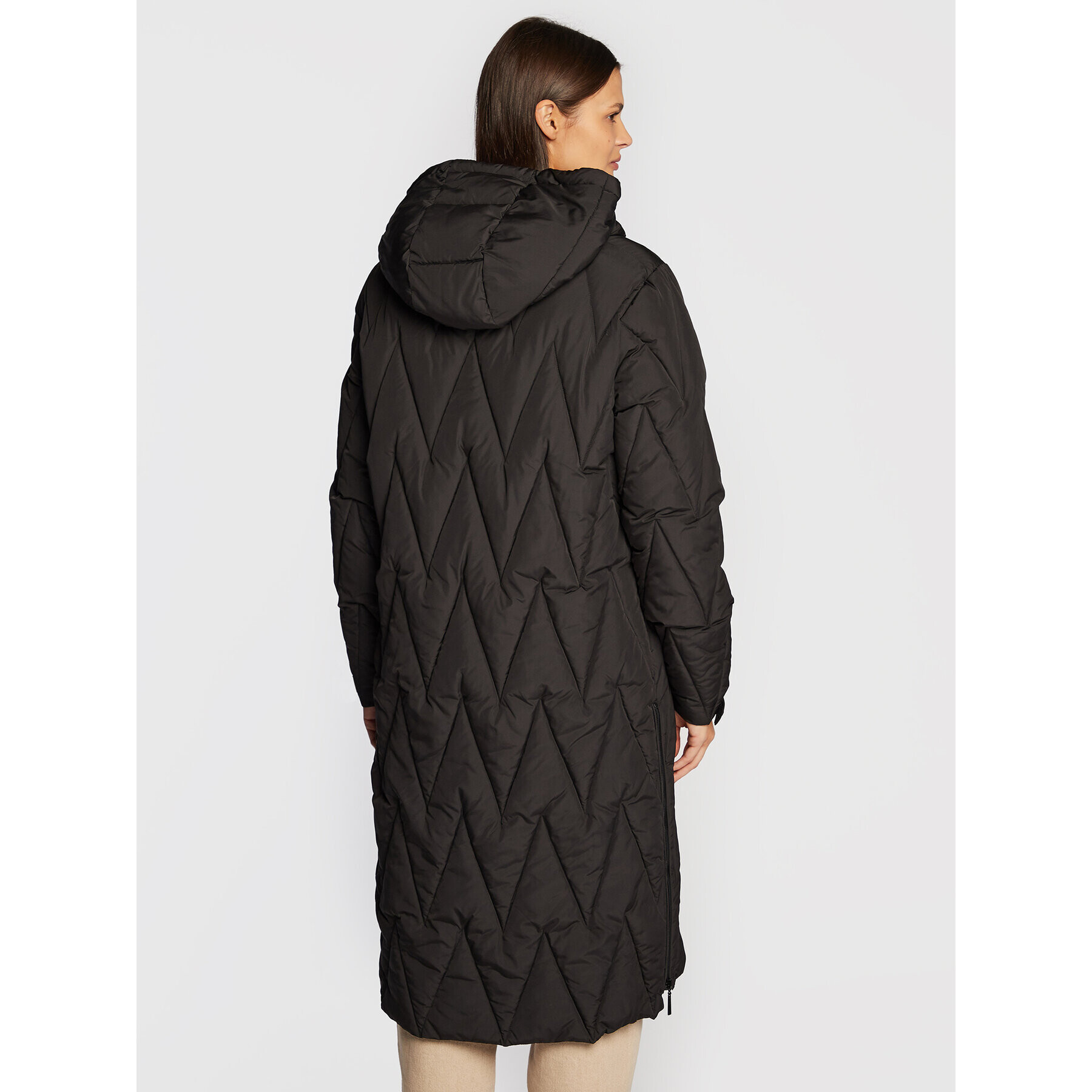 Frieda & Freddies Пухено яке 8816 Черен Regular Fit - Pepit.bg