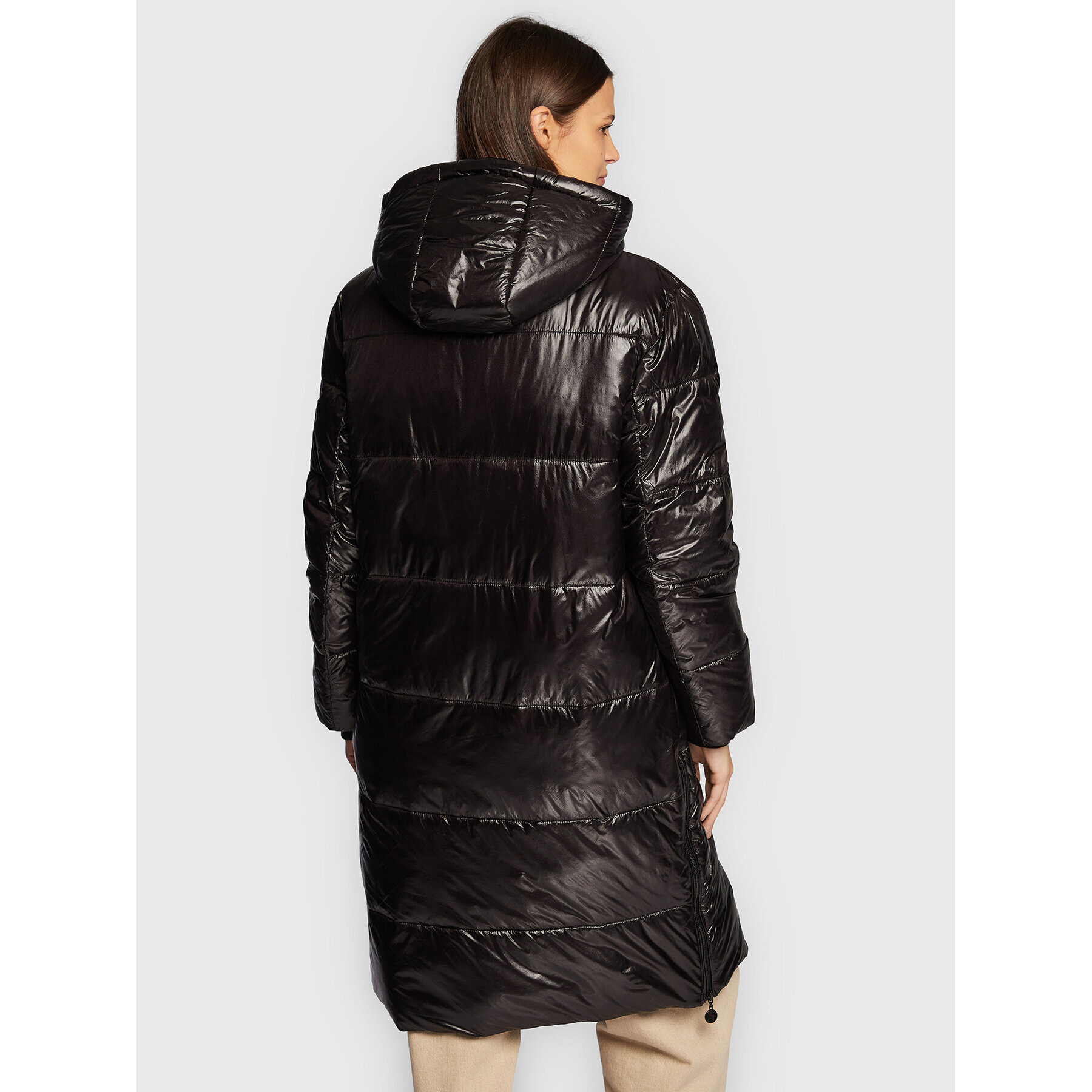 Frieda & Freddies Пухено яке 8826 Черен Regular Fit - Pepit.bg
