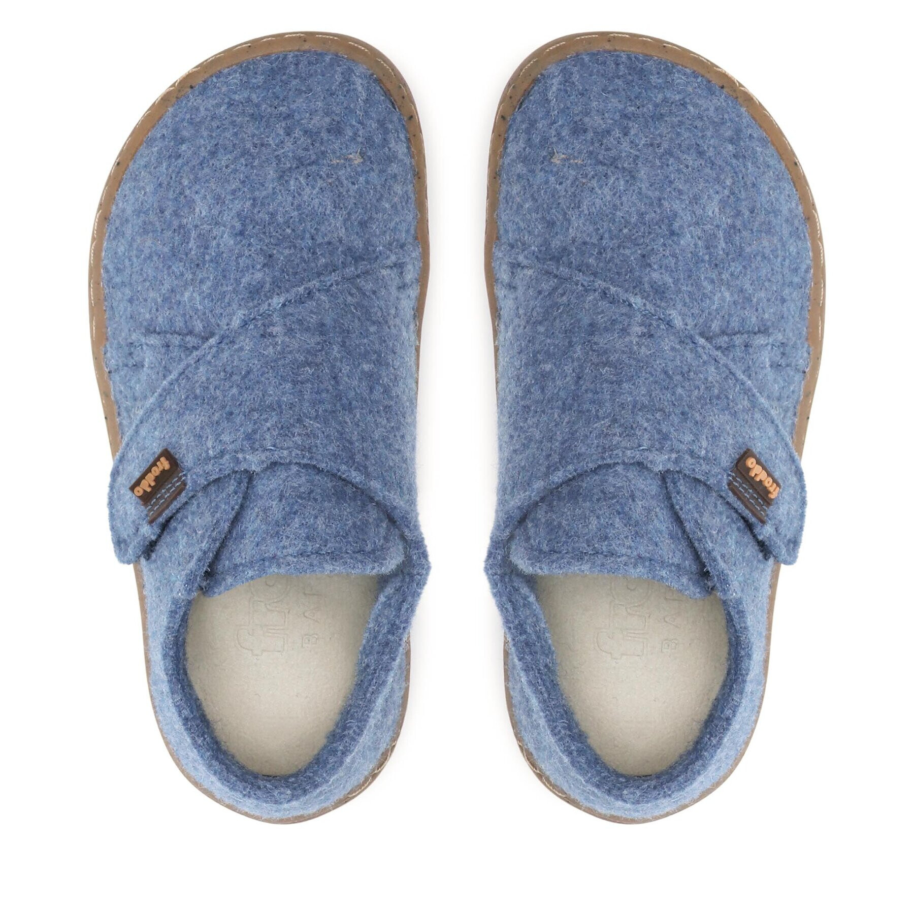 Froddo Пантофи Barefoot Wooly Slippers G1700341-1 Син - Pepit.bg