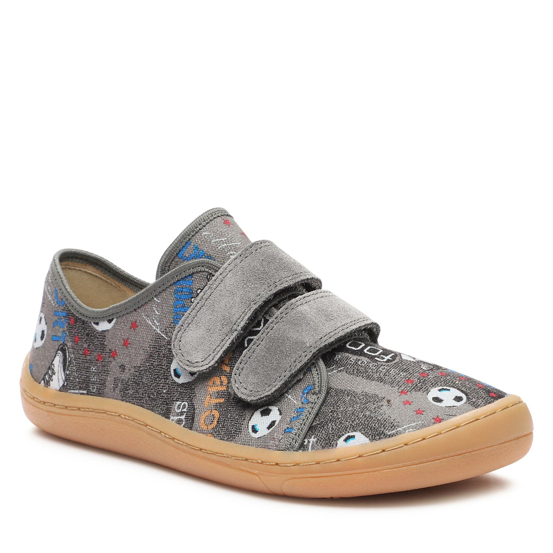 Froddo Сникърси Barefoot Canvas G1700358-7 D Сив - Pepit.bg