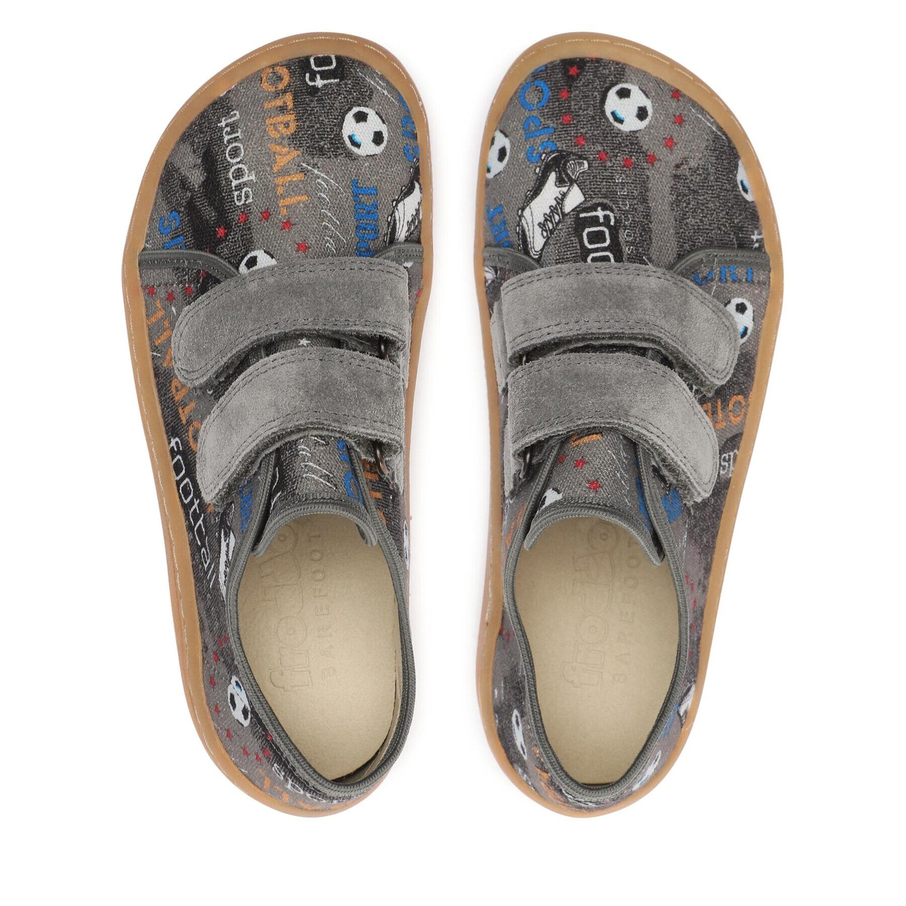 Froddo Сникърси Barefoot Canvas G1700358-7 D Сив - Pepit.bg