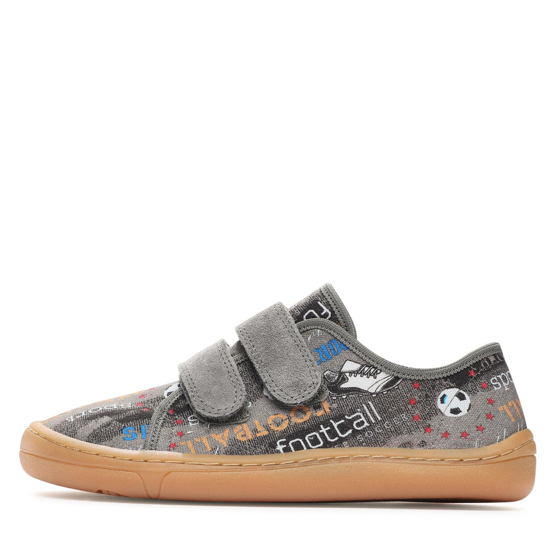 Froddo Сникърси Barefoot Canvas G1700358-7 D Сив - Pepit.bg
