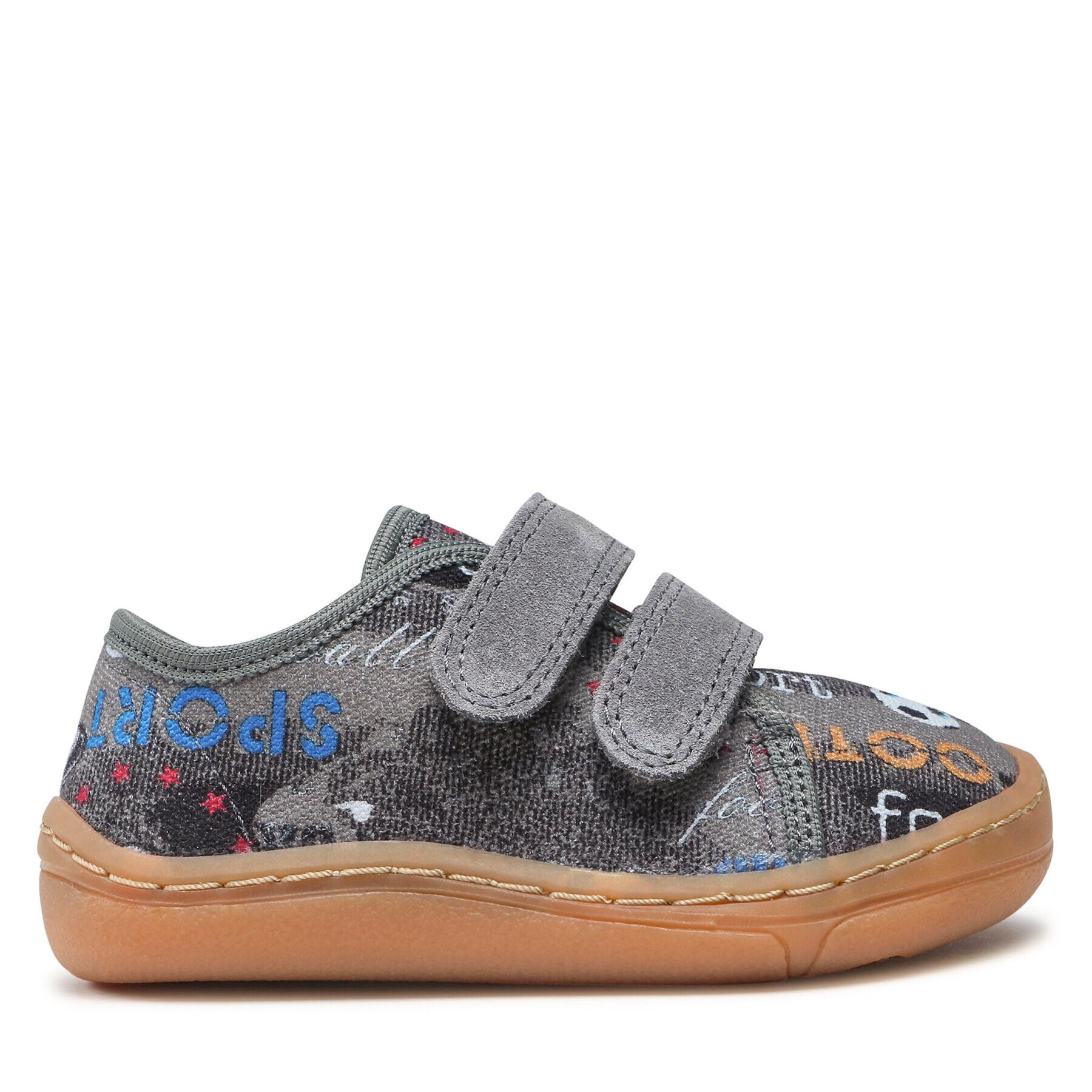 Froddo Сникърси Barefoot Canvas G1700358-7 M Сив - Pepit.bg