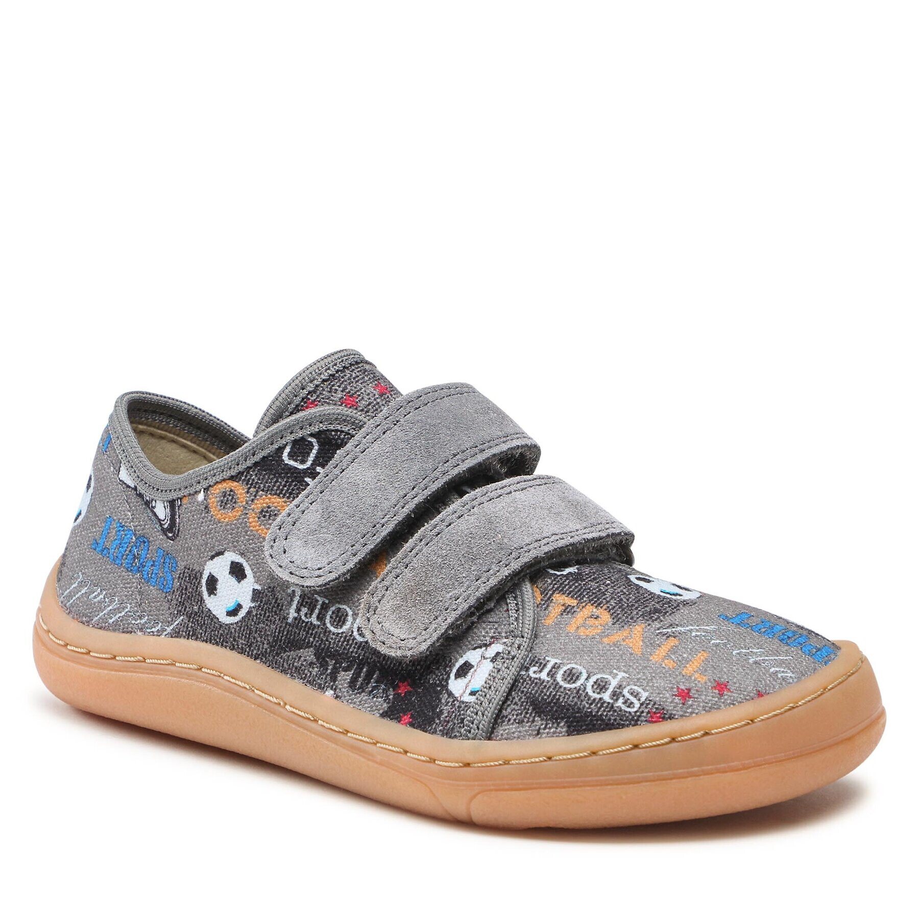 Froddo Сникърси Barefoot Canvas G1700358-7 S Сив - Pepit.bg
