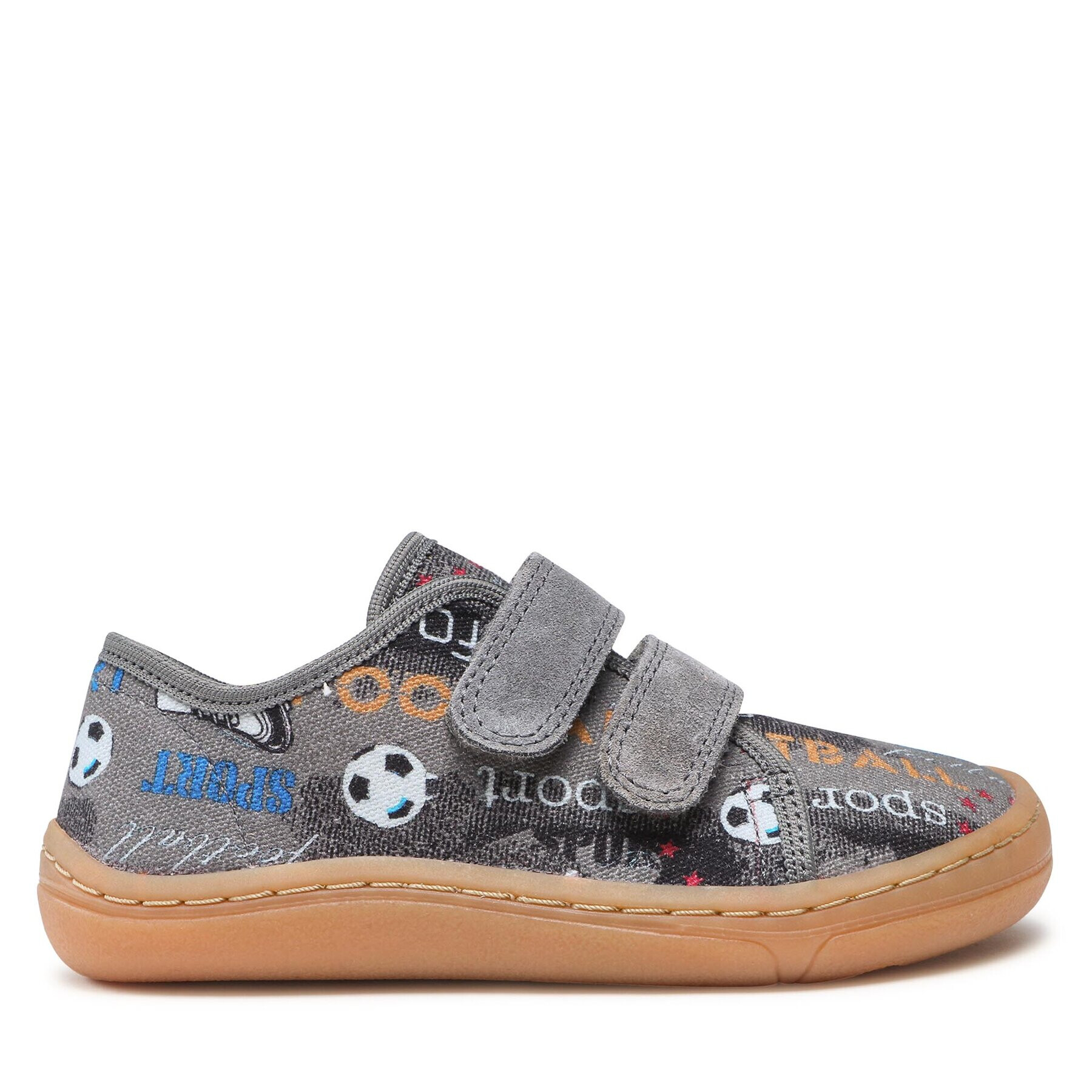 Froddo Сникърси Barefoot Canvas G1700358-7 S Сив - Pepit.bg