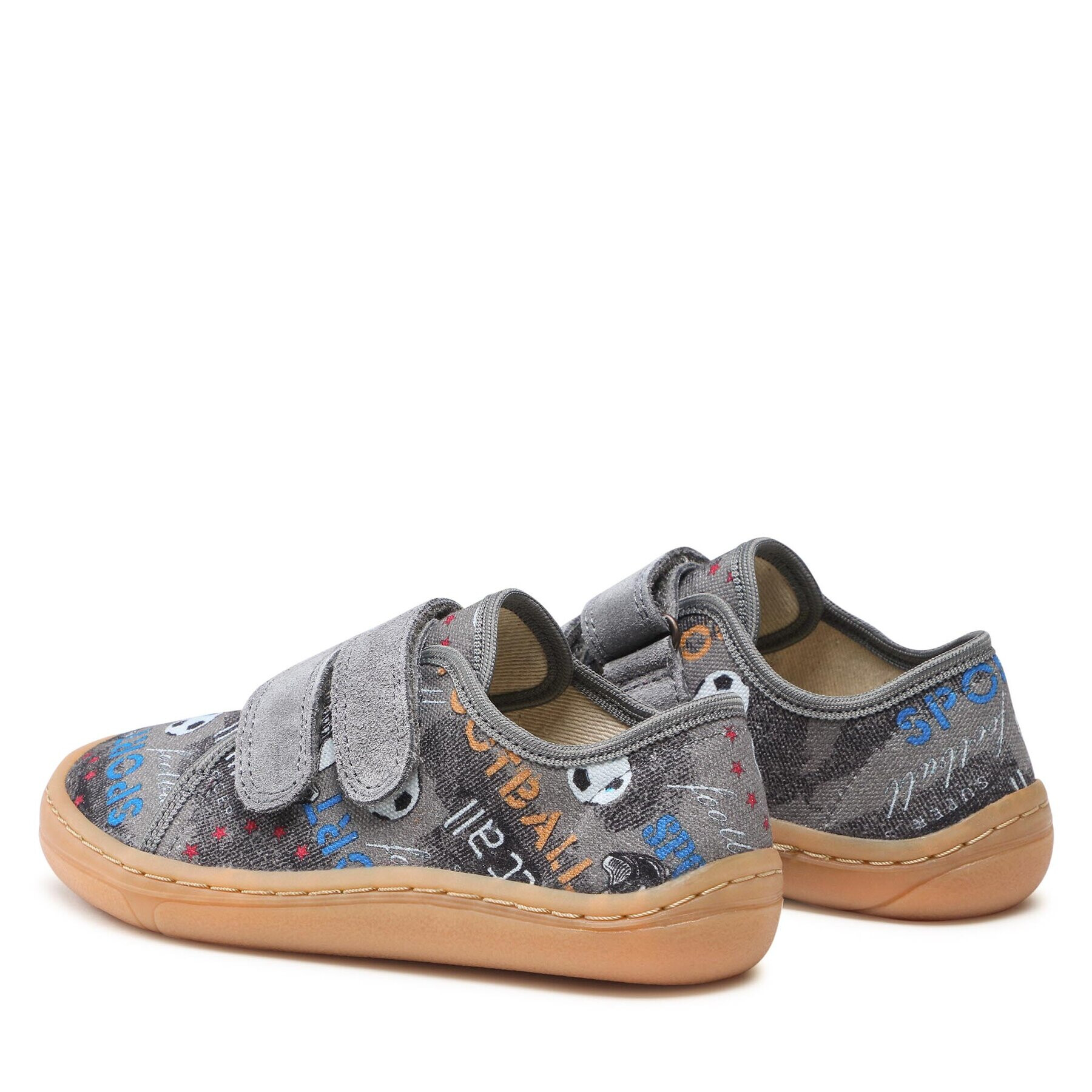 Froddo Сникърси Barefoot Canvas G1700358-7 S Сив - Pepit.bg