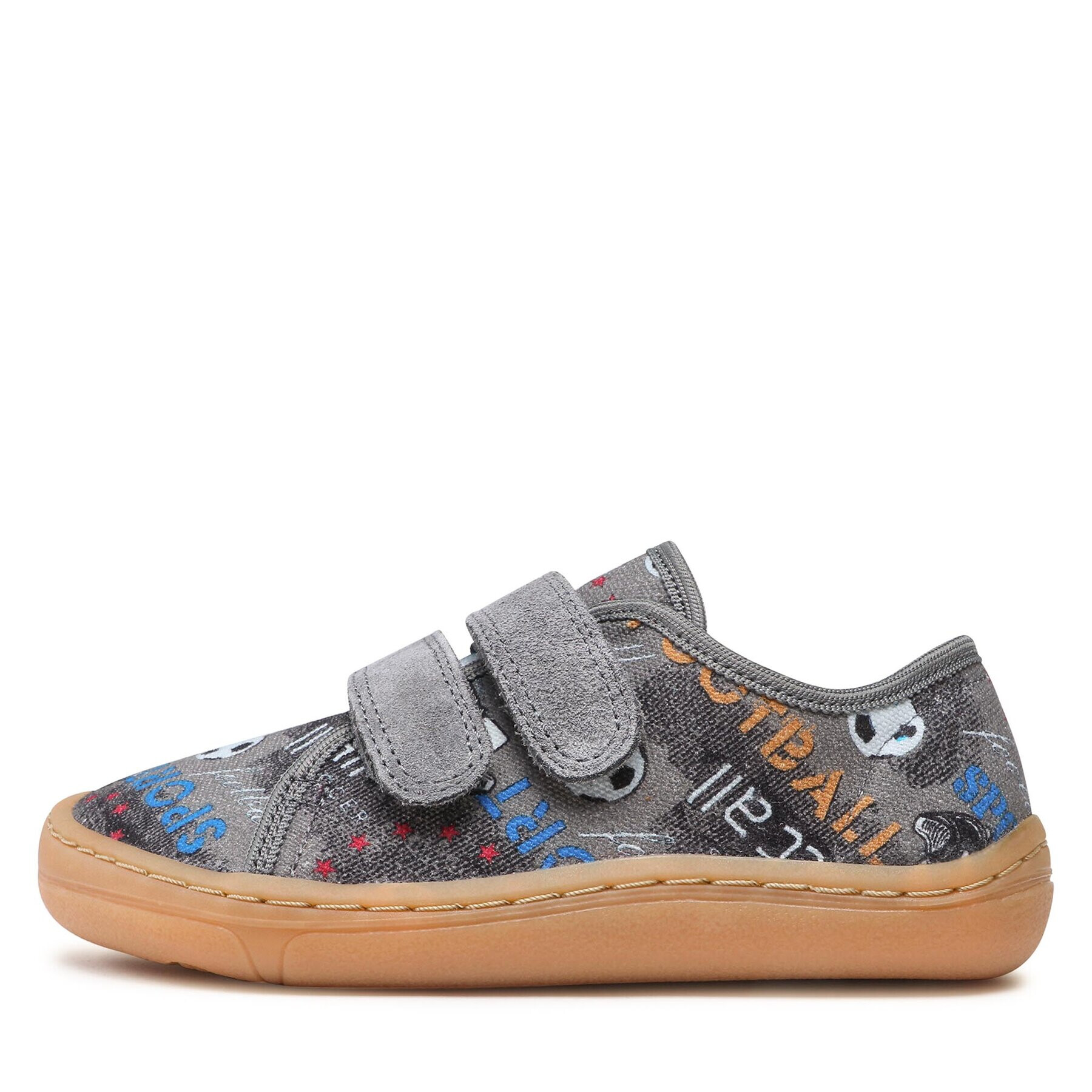 Froddo Сникърси Barefoot Canvas G1700358-7 S Сив - Pepit.bg