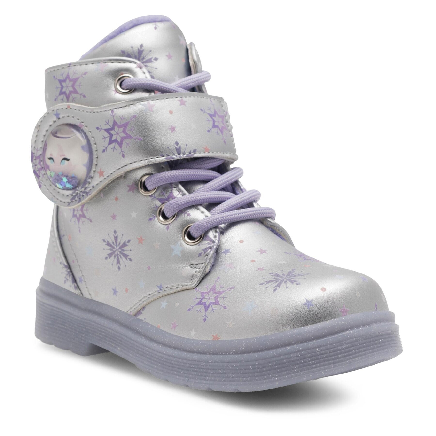 Frozen Зимни обувки AW23-37DFR Сребрист - Pepit.bg