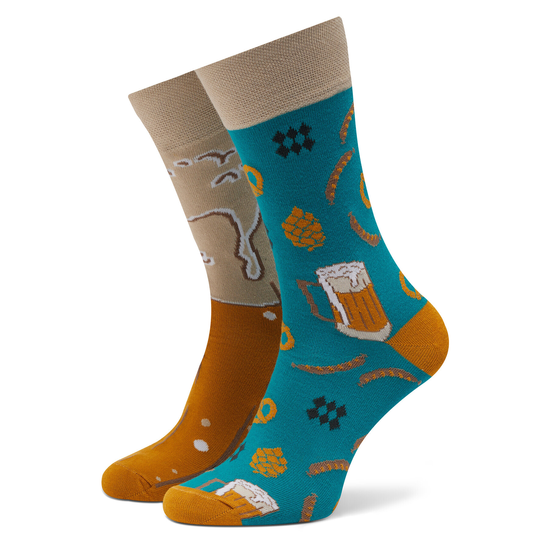 Funny Socks Дълги чорапи unisex Beer SM1/11 Цветен - Pepit.bg