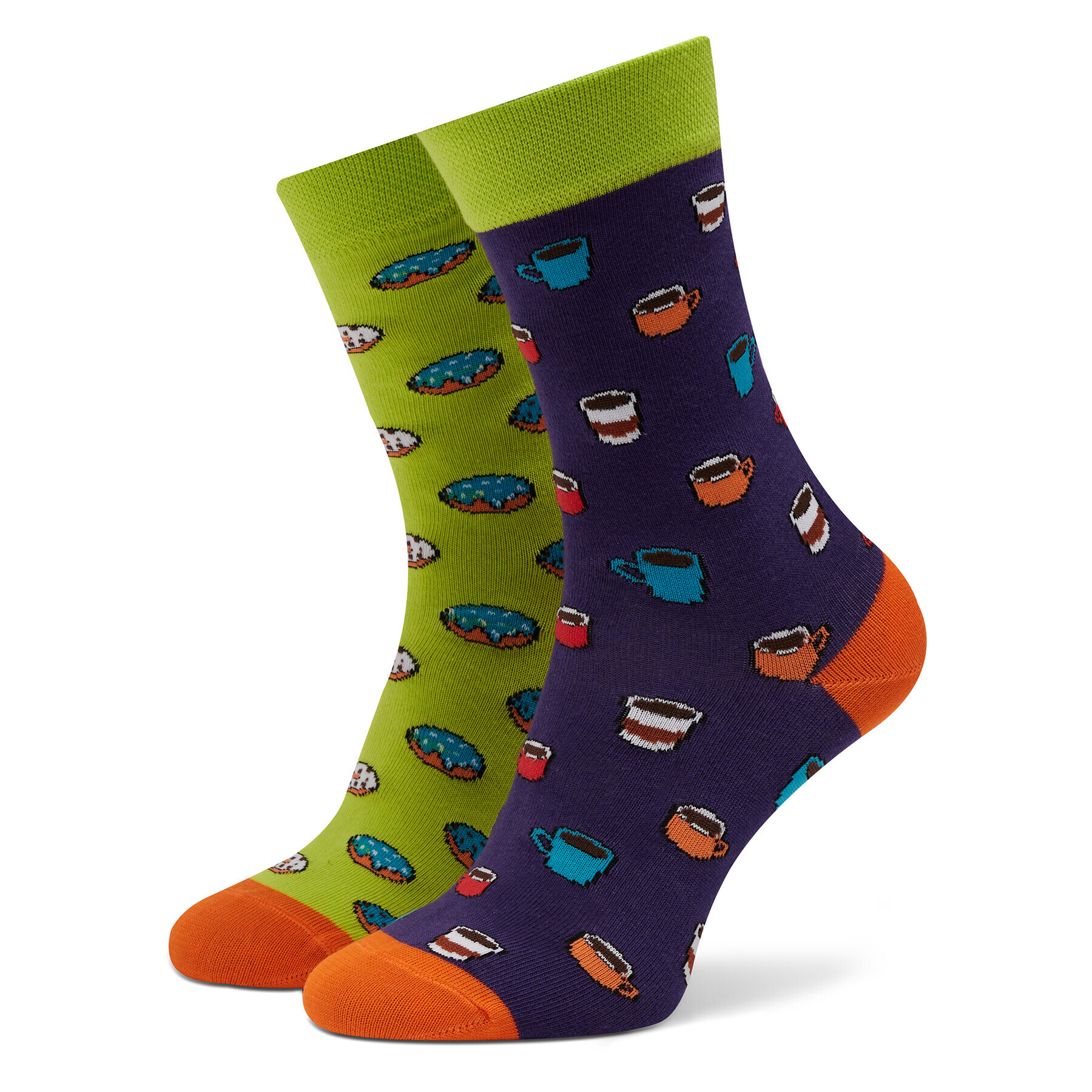 Funny Socks Дълги чорапи unisex Coffee Break SM1/12 Цветен - Pepit.bg