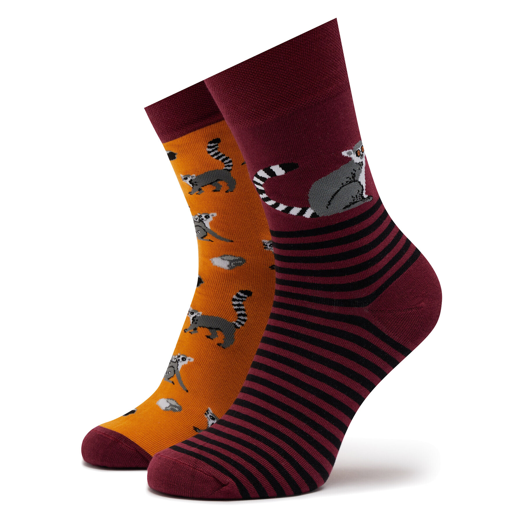 Funny Socks Дълги чорапи unisex Lemur SM1/41 Цветен - Pepit.bg