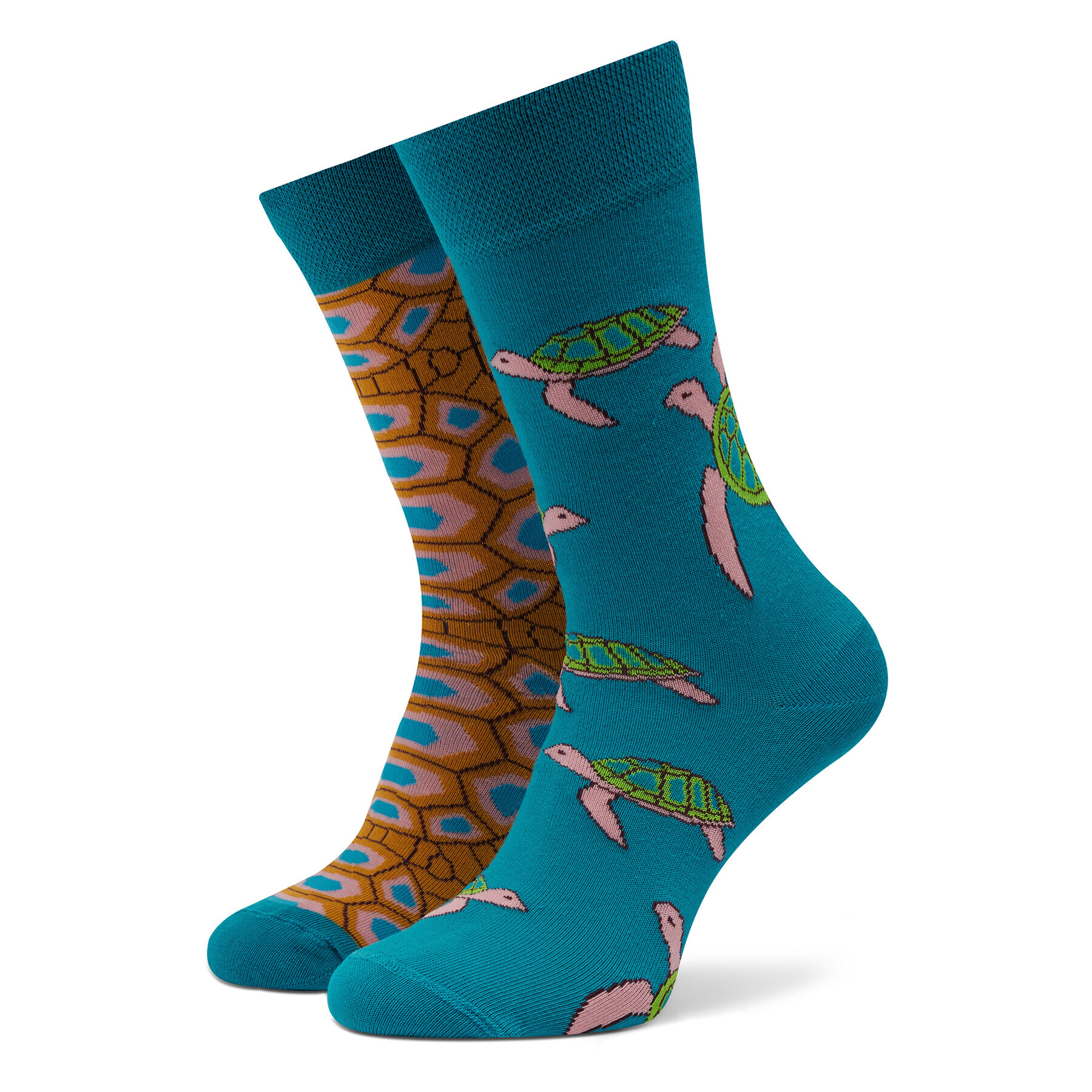 Funny Socks Дълги чорапи unisex Turtle SM1/21 Син - Pepit.bg