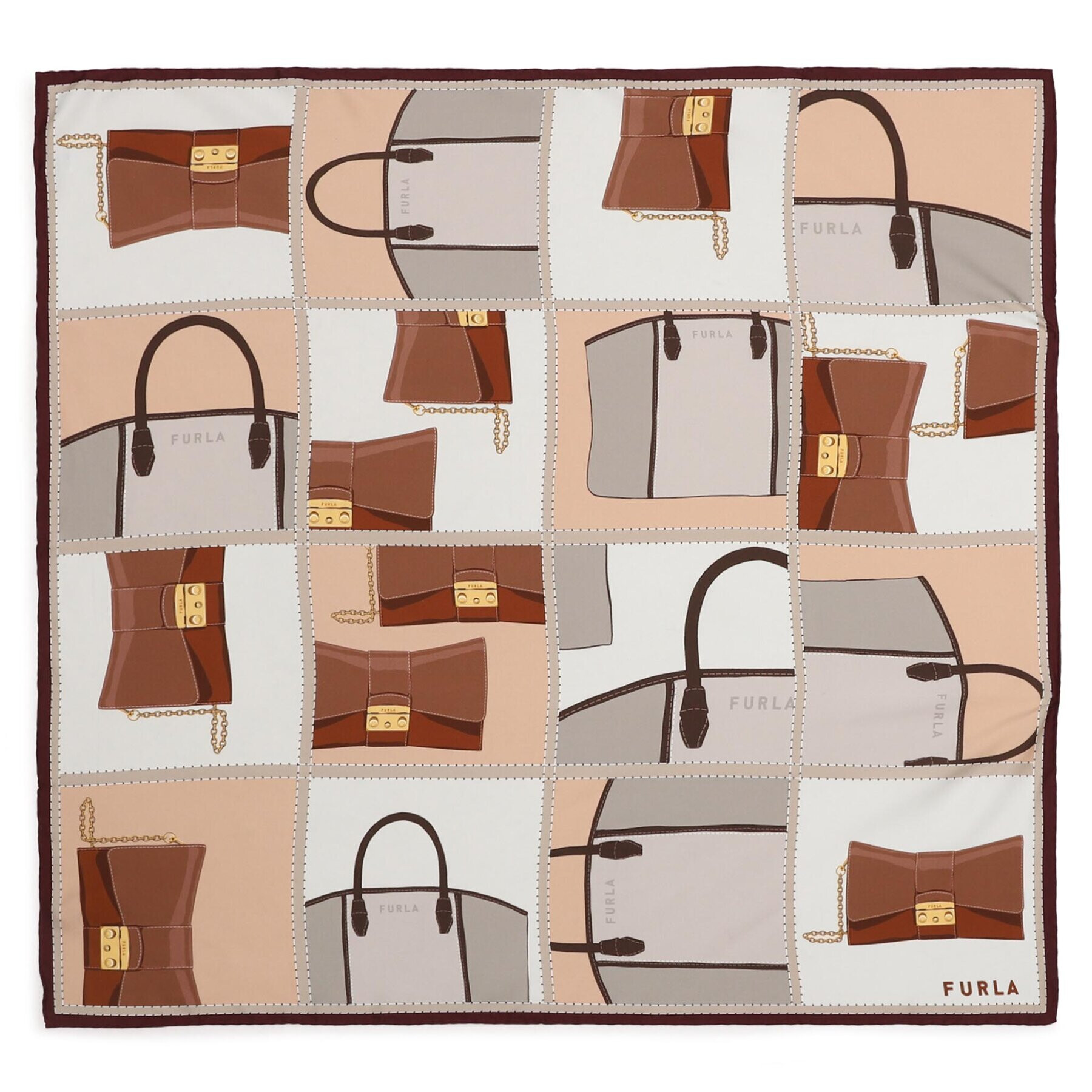 Furla Бандана Tortona WT00021-BX2330-1560S-4401 Бежов - Pepit.bg