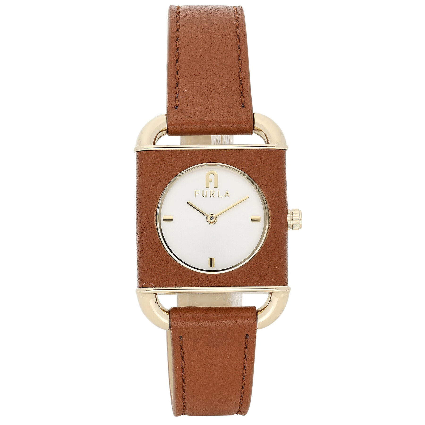 Furla Часовник Arco Square Кафяв - Pepit.bg
