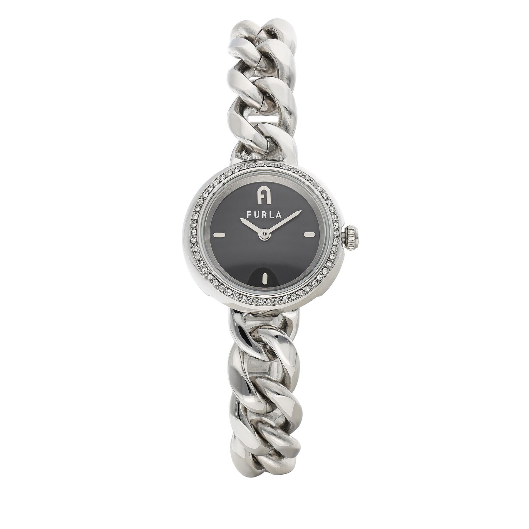 Furla Часовник Chain Round WW00019-K21000-GQ000-1-003-20-CN-W Сребрист - Pepit.bg