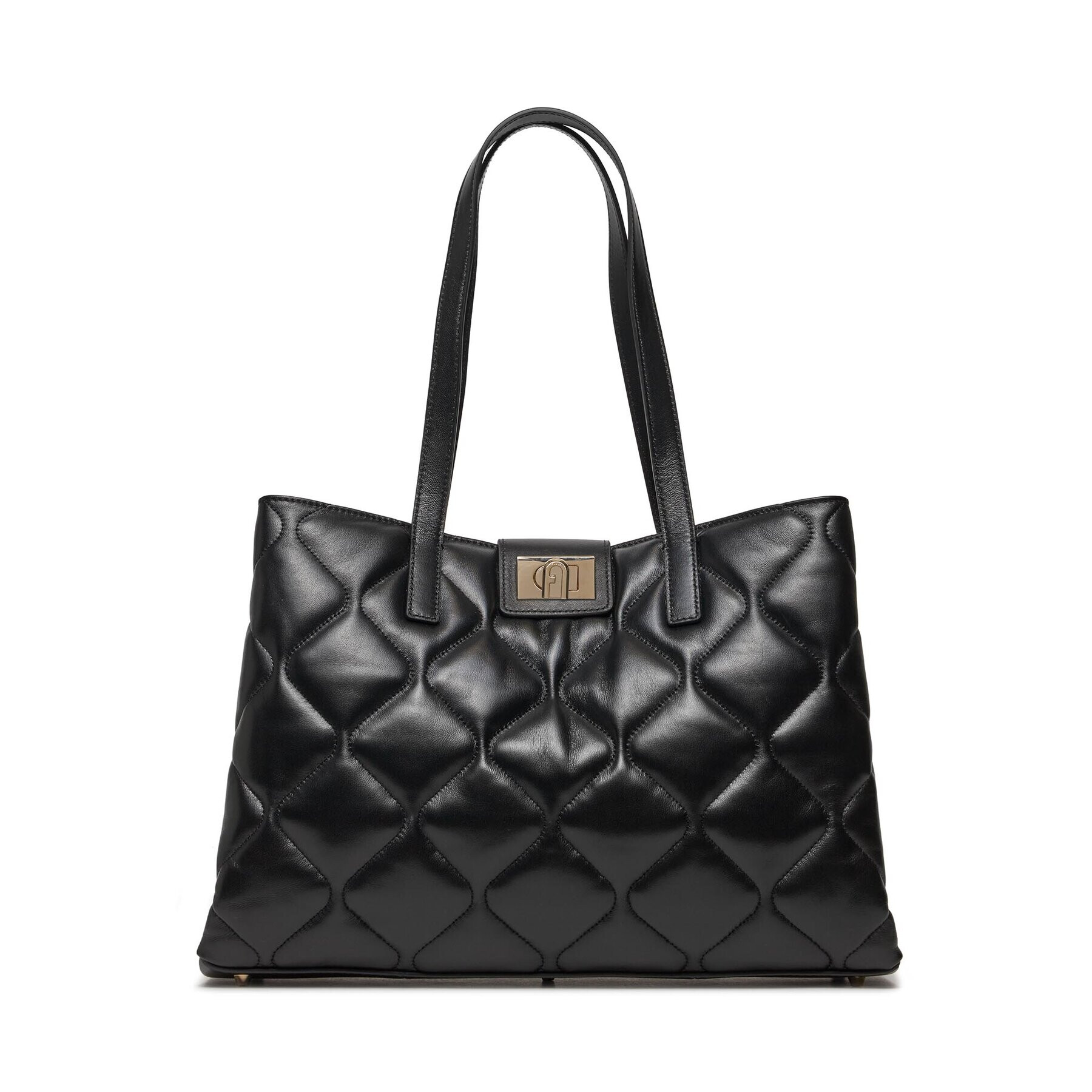 Furla Дамска чанта 1927 L Tote Quilted WB01113-BX2267-O6000-1007 Черен - Pepit.bg