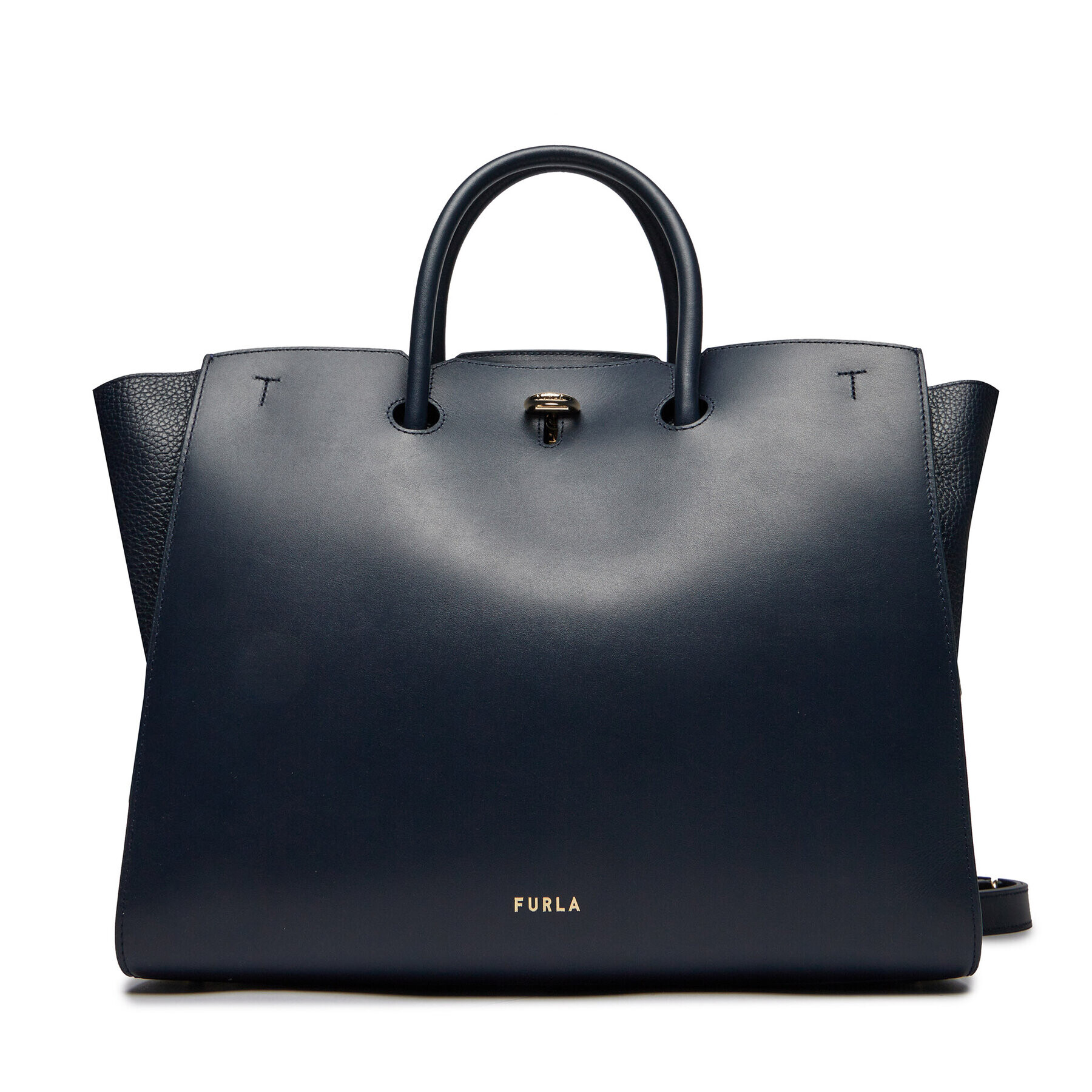 Furla Дамска чанта Genesi L Tote WB00849-BX0053-2676S-1007 Тъмносин - Pepit.bg