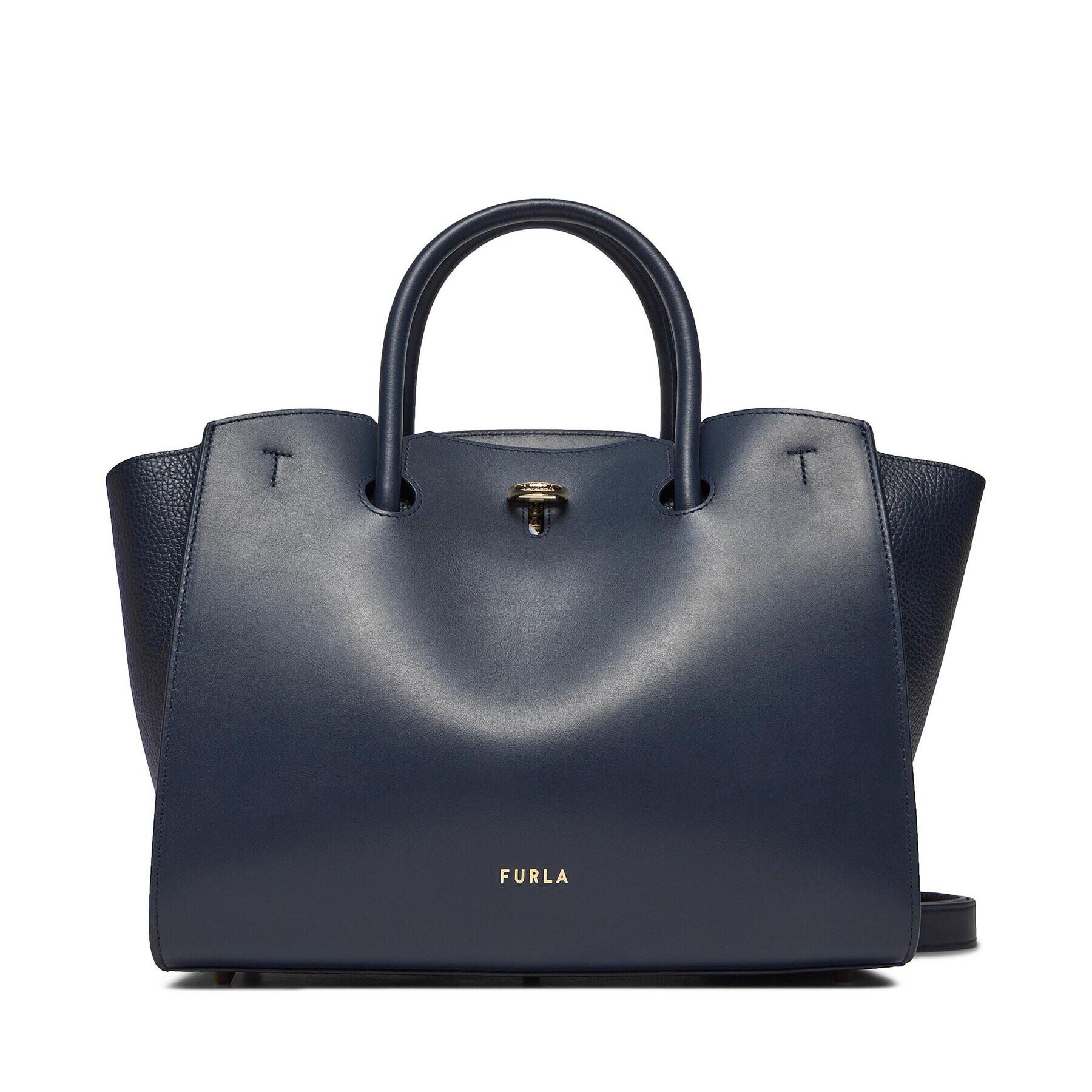 Furla Дамска чанта Genesi M Tote WB00811-BX0053-2676S-1007 Тъмносин - Pepit.bg