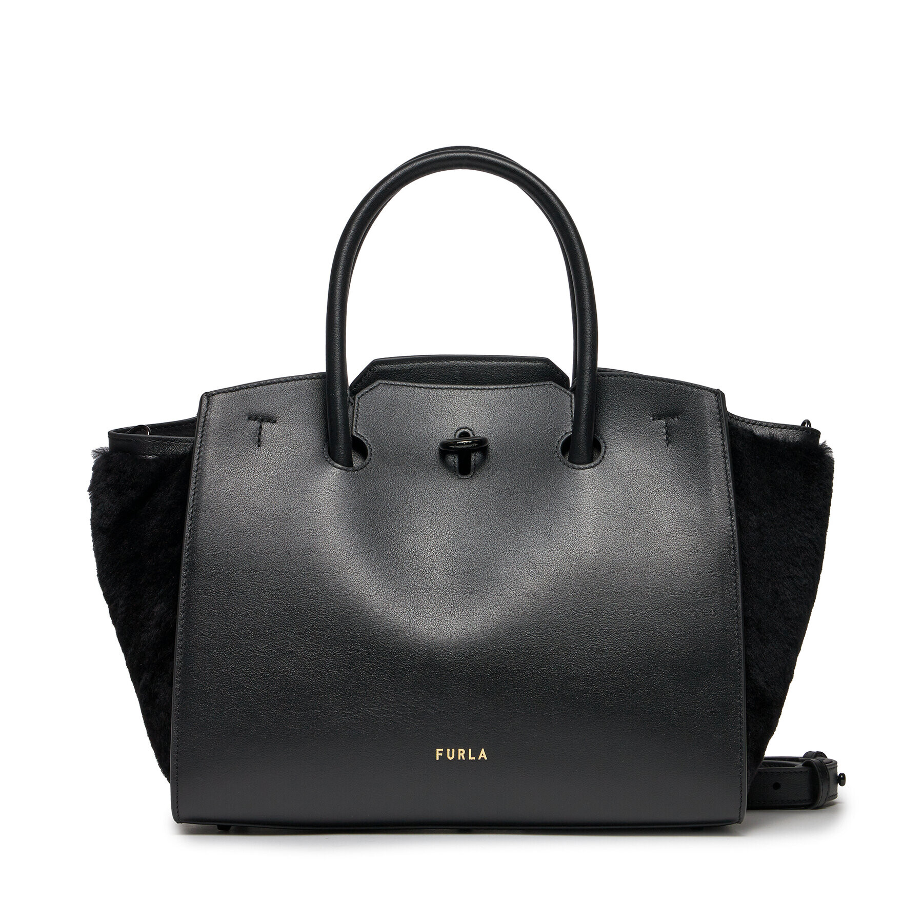 Furla Дамска чанта Genesi M Tote WB00811-BX2552-O6000-1020 Черен - Pepit.bg