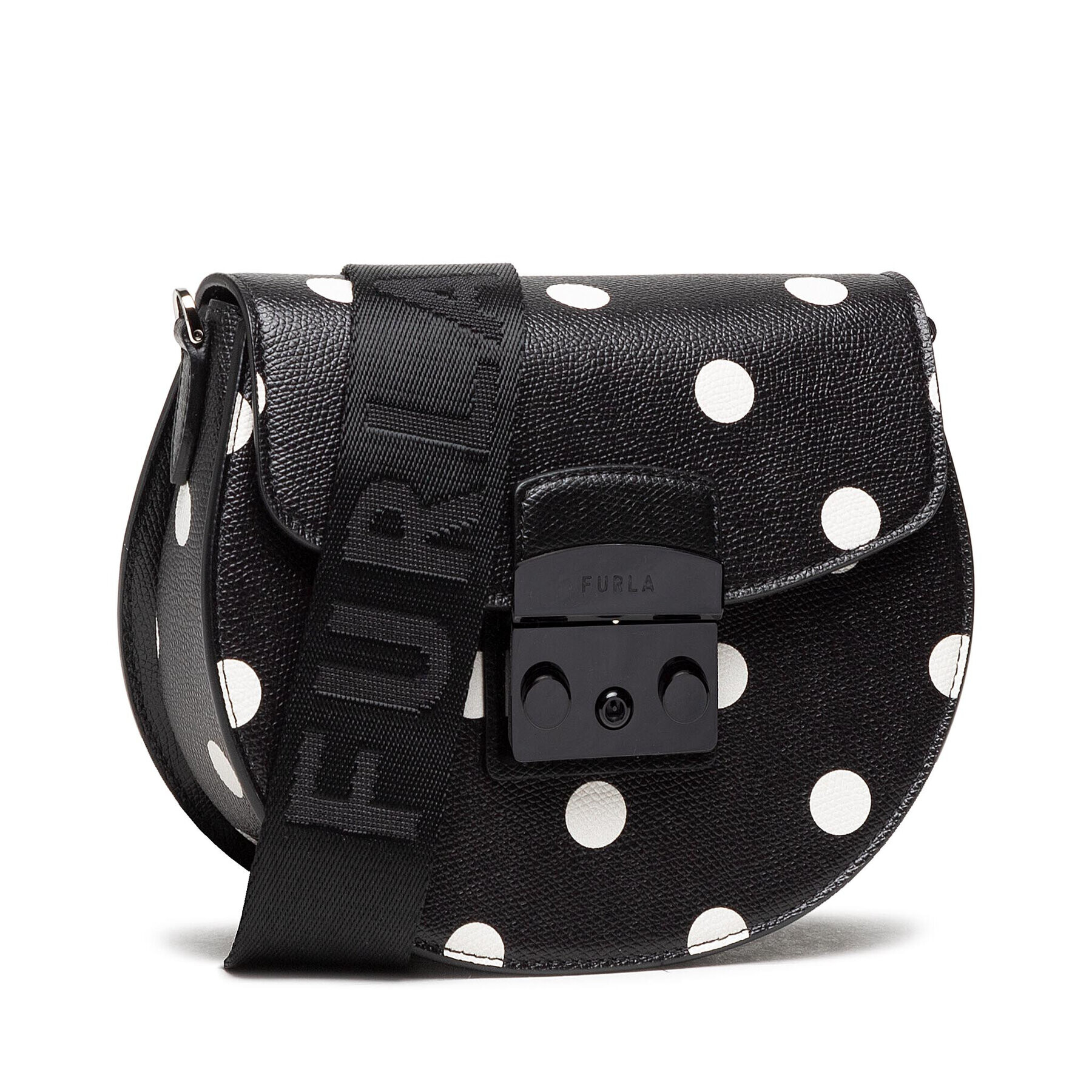 Furla Дамска чанта Metropolis Mini Crossbody Round BAJTEP0-AX0766-TYY00-9-012-20-BG-B Черен - Pepit.bg