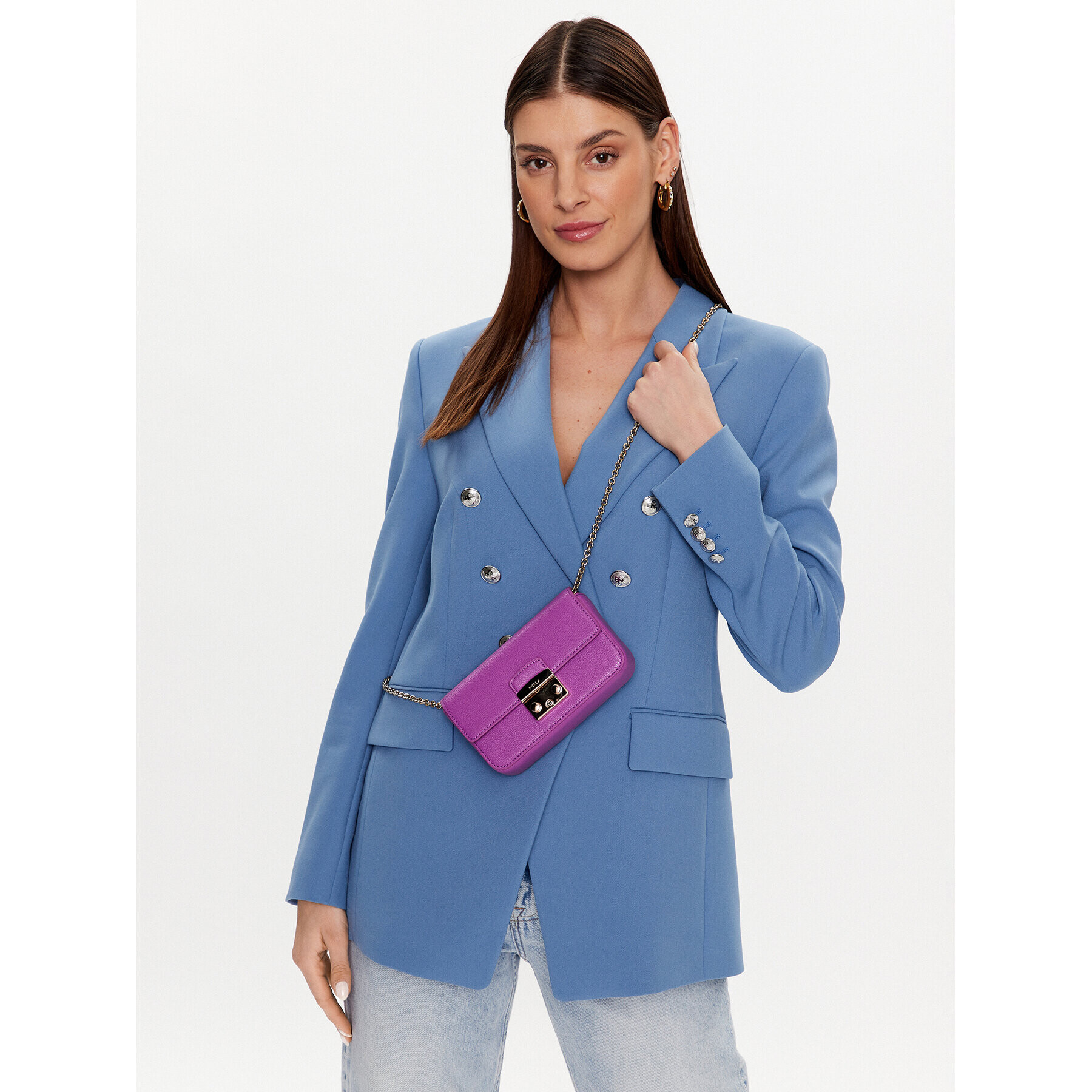 Furla Дамска чанта Metropolis WE00446-AX0732-VLT00-1-007-20-CN-E Виолетов - Pepit.bg