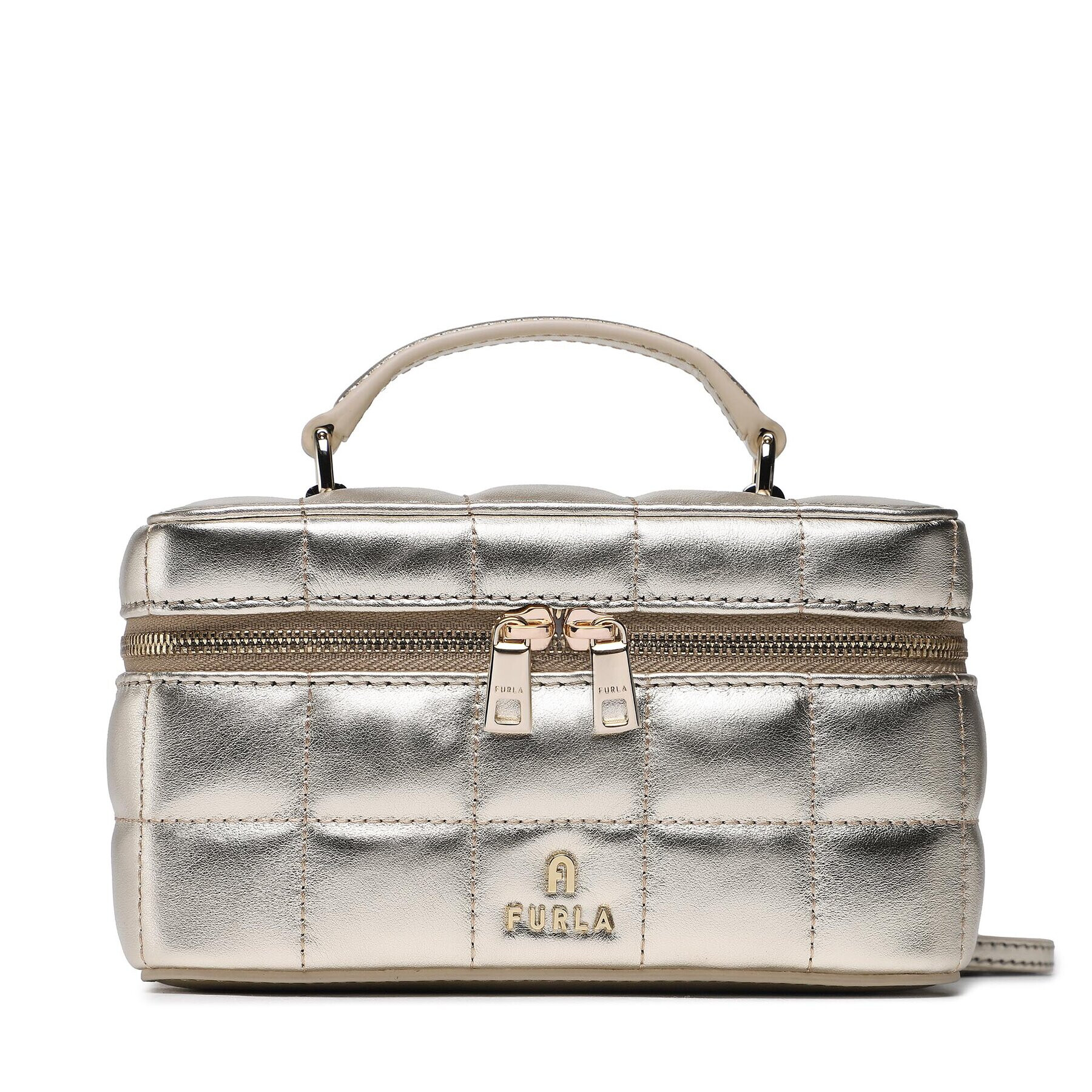 Furla Несесер Camelia WE00361-BX1605-CHA00-1-007-20-CN-E Златист - Pepit.bg