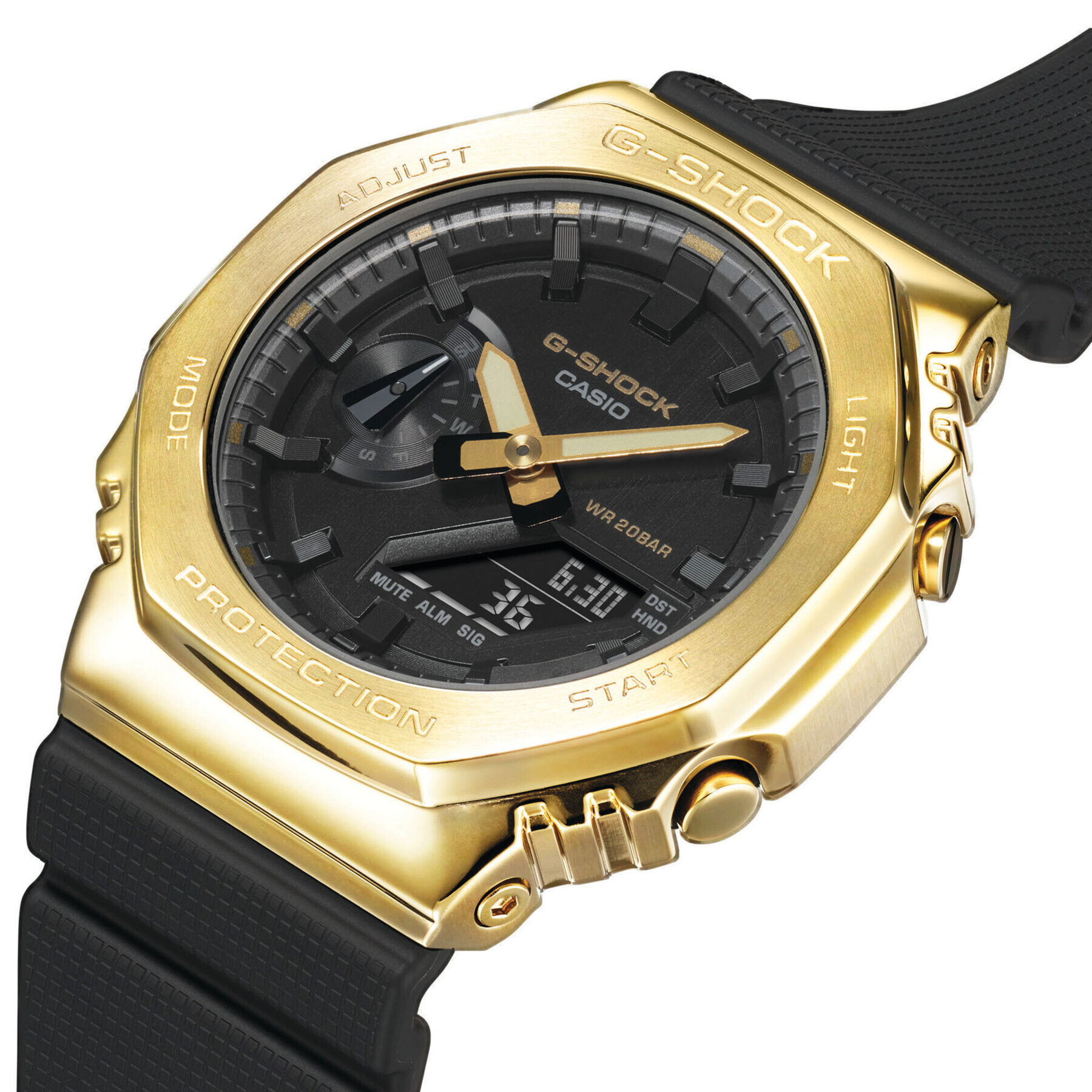 G-Shock Часовник Casio CasiOak GM-2100G-1A9ER Черен - Pepit.bg