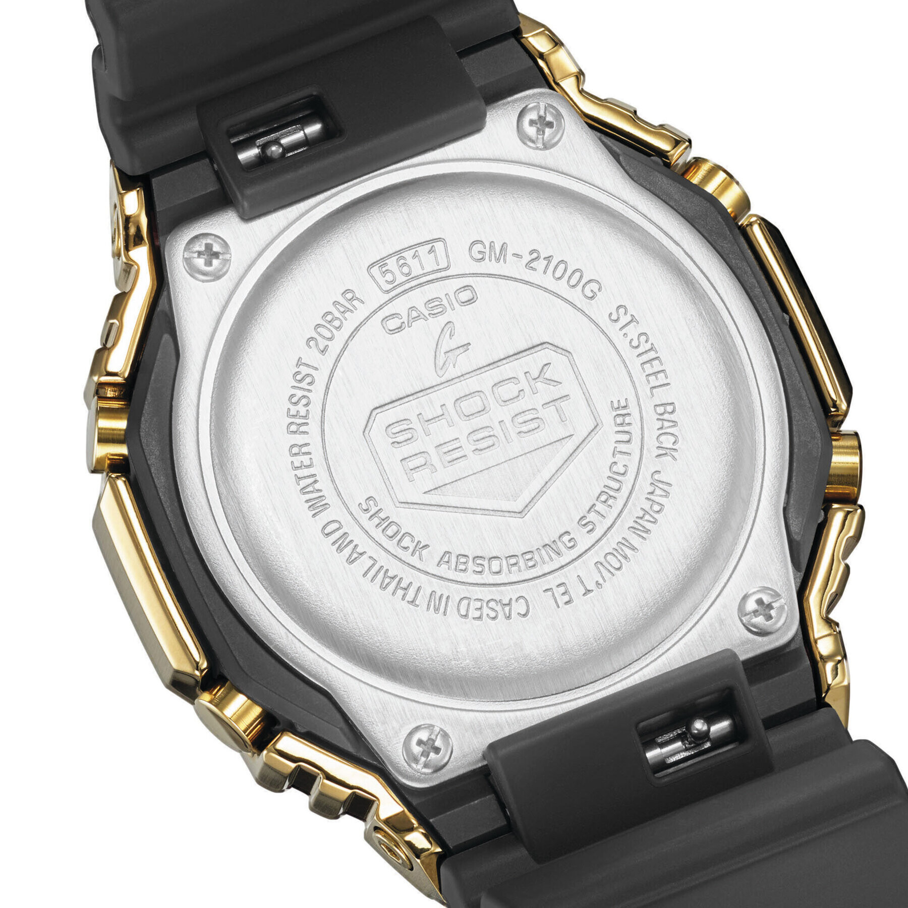 G-Shock Часовник Casio CasiOak GM-2100G-1A9ER Черен - Pepit.bg