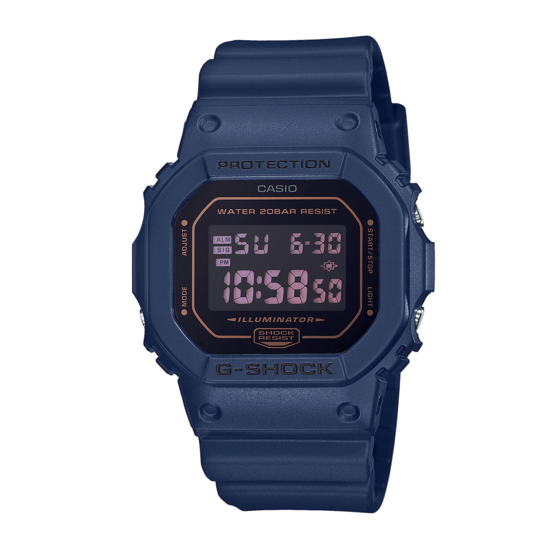 G-Shock Часовник DW-5600BBM-2ER Тъмносин - Pepit.bg