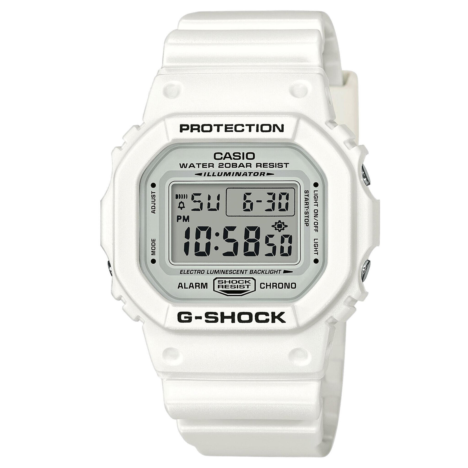 G-Shock Часовник DW-5600MW-7ER Бял - Pepit.bg