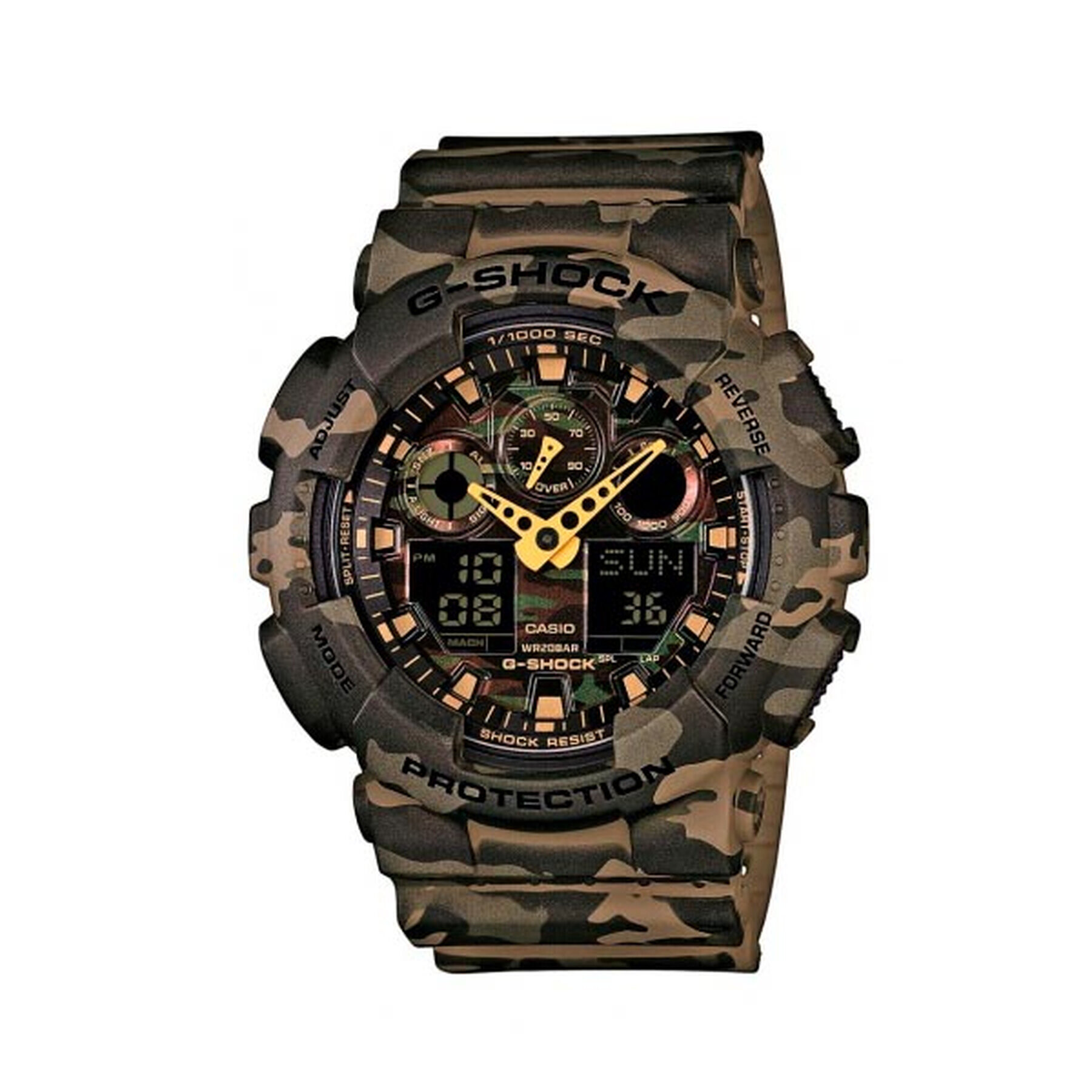 G-Shock Часовник GA-100CM-5AER Кафяв - Pepit.bg