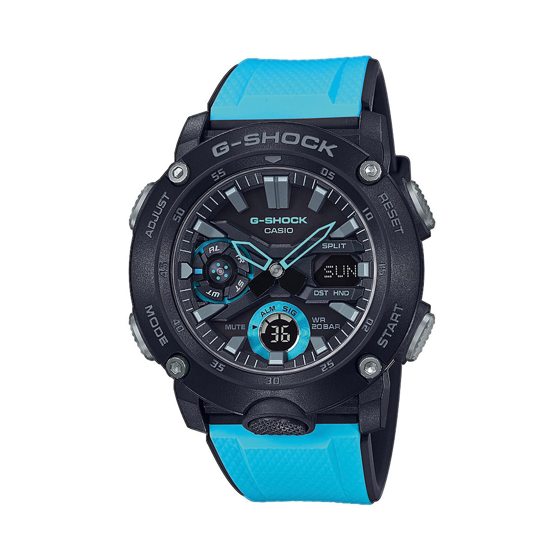 G-Shock Часовник GA-2000-1A2ER Черен - Pepit.bg