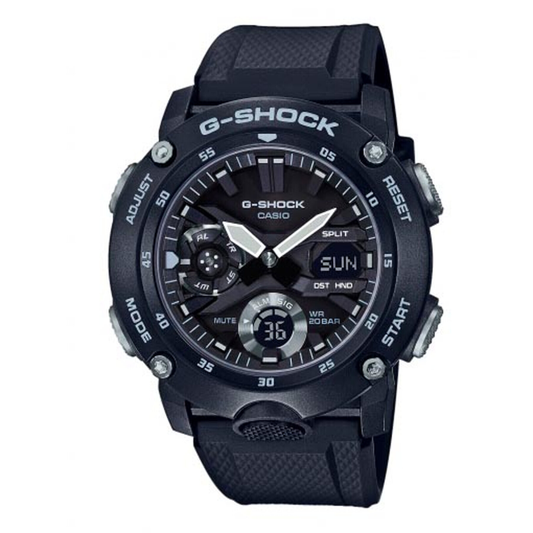 G-Shock Часовник GA-2000S-1AER Черен - Pepit.bg
