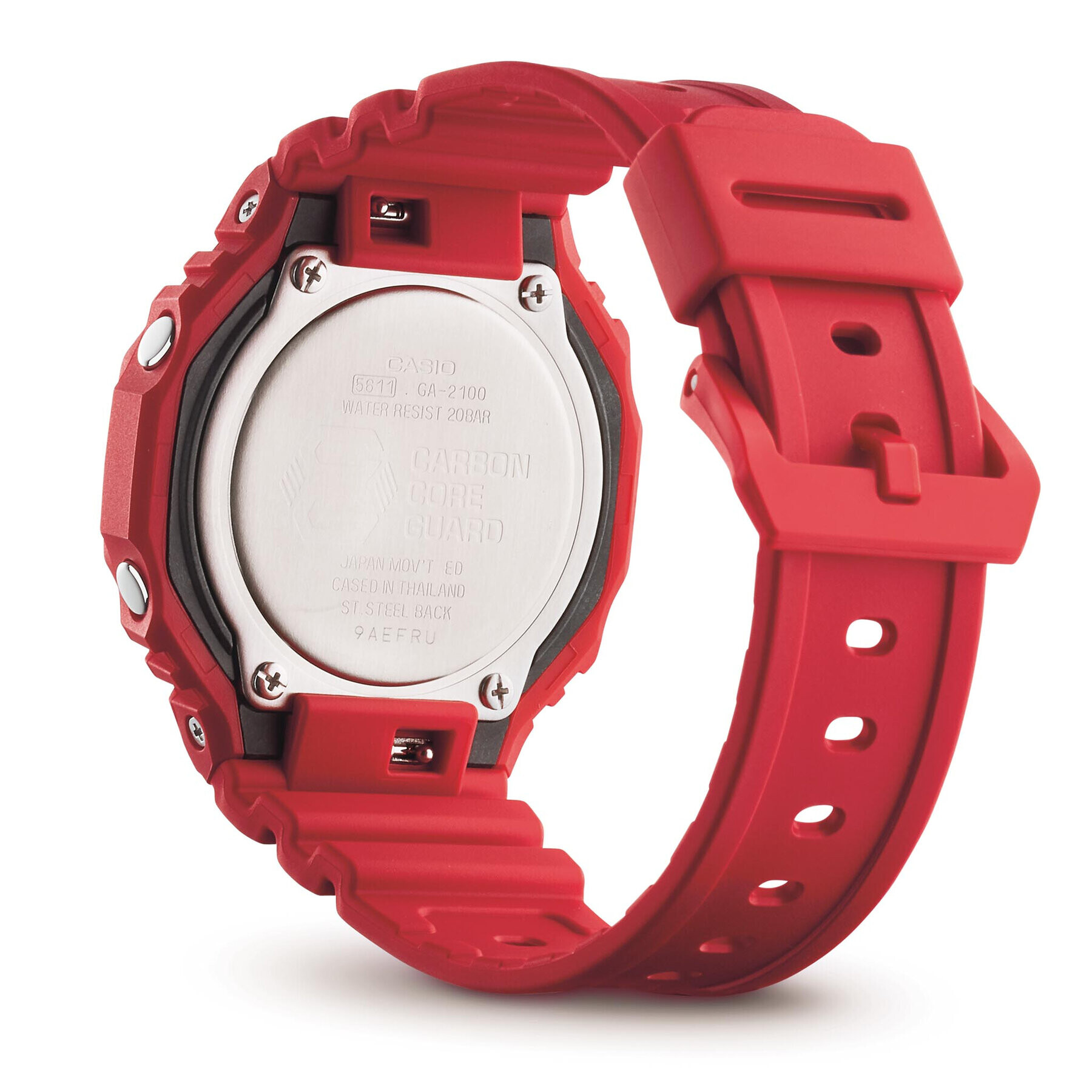 G-Shock Часовник GA-2100-4AER Червен - Pepit.bg