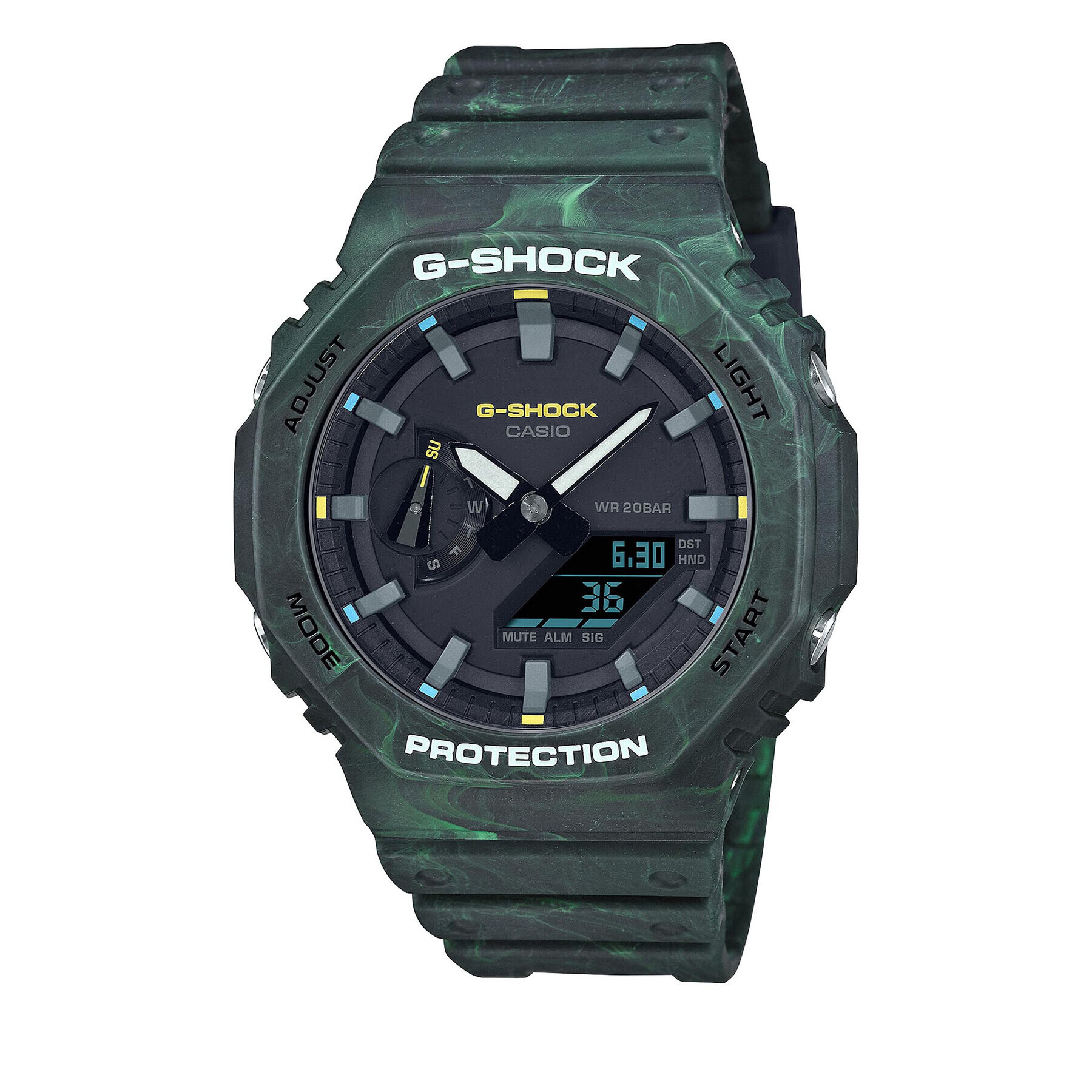 G-Shock Часовник GA-2100FR-3AER Зелен - Pepit.bg