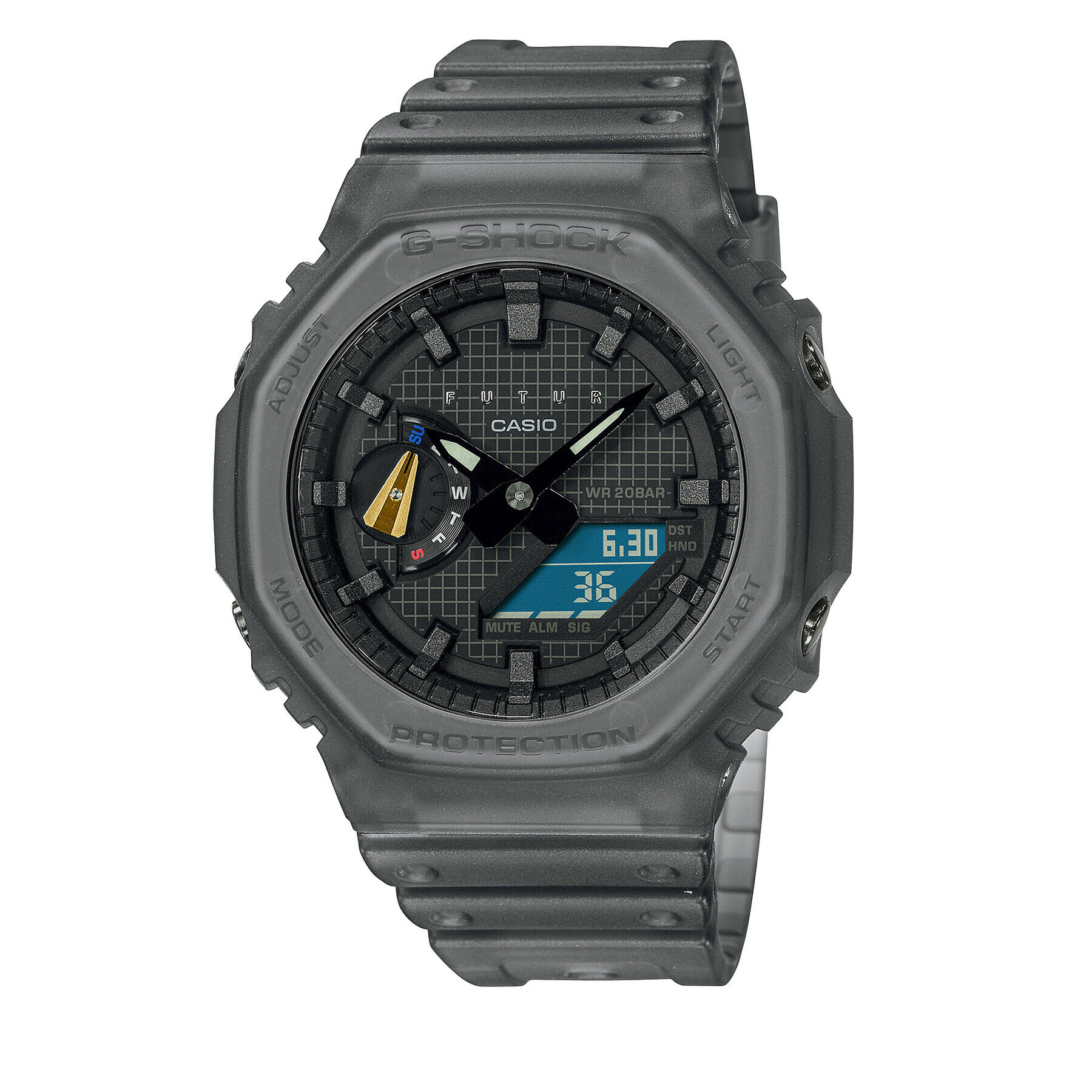 G-Shock Часовник GA-2100FT -8AER Сив - Pepit.bg
