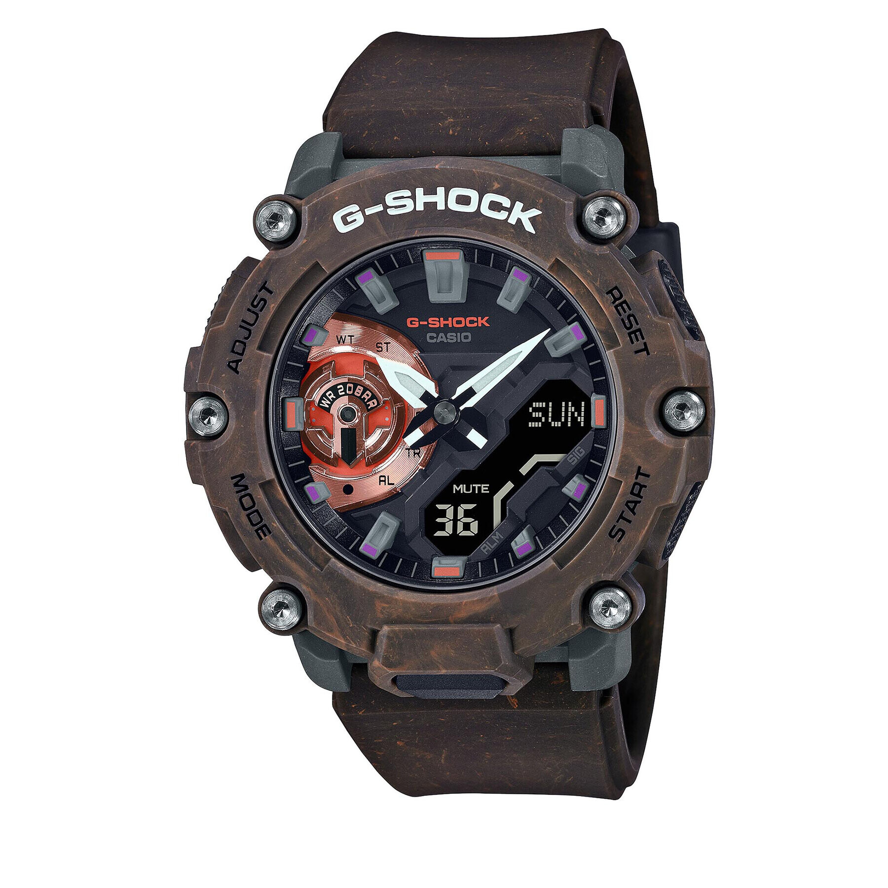 G-Shock Часовник GA-2200MFR-5AER Кафяв - Pepit.bg