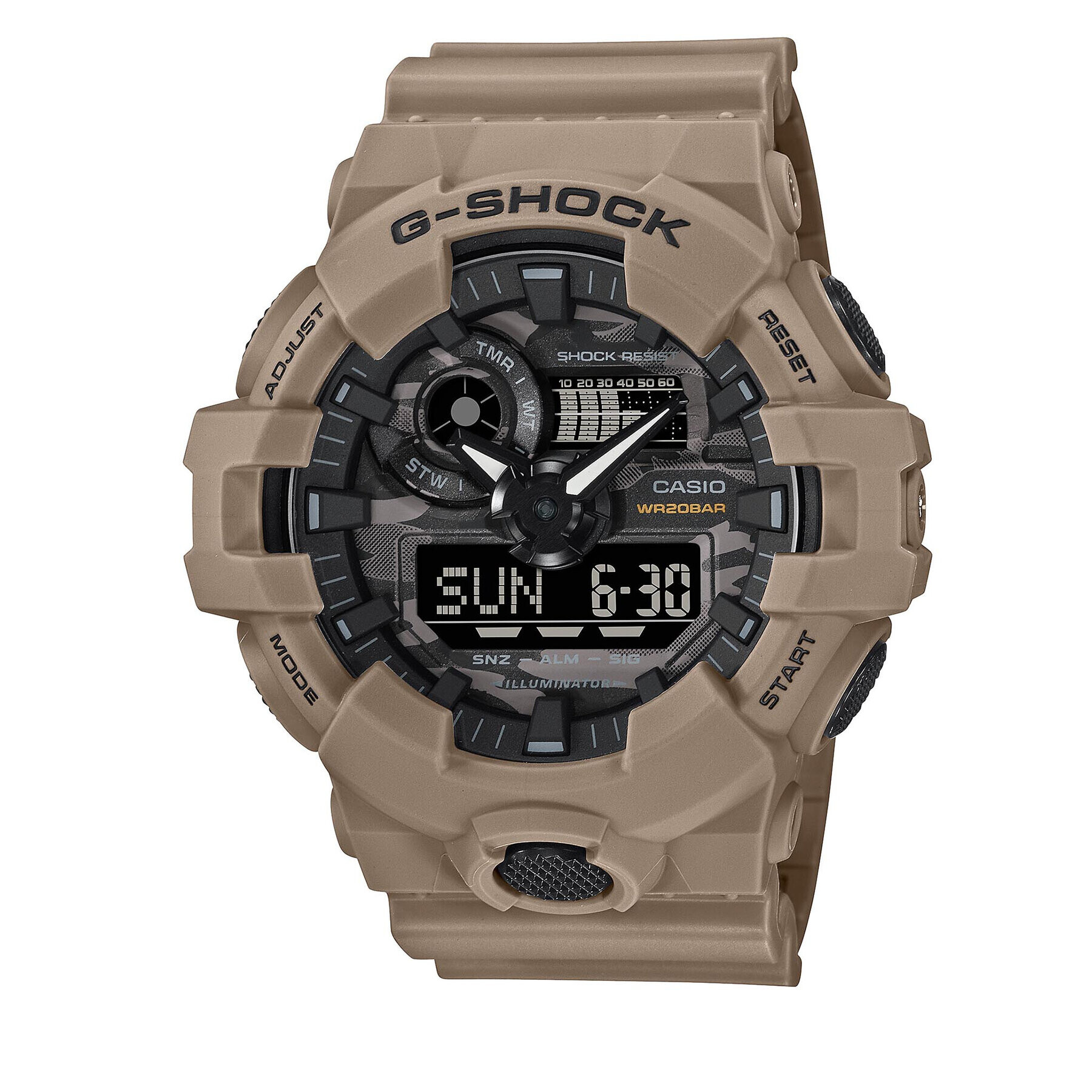 G-Shock Часовник GA-700CA-5AER Бежов - Pepit.bg