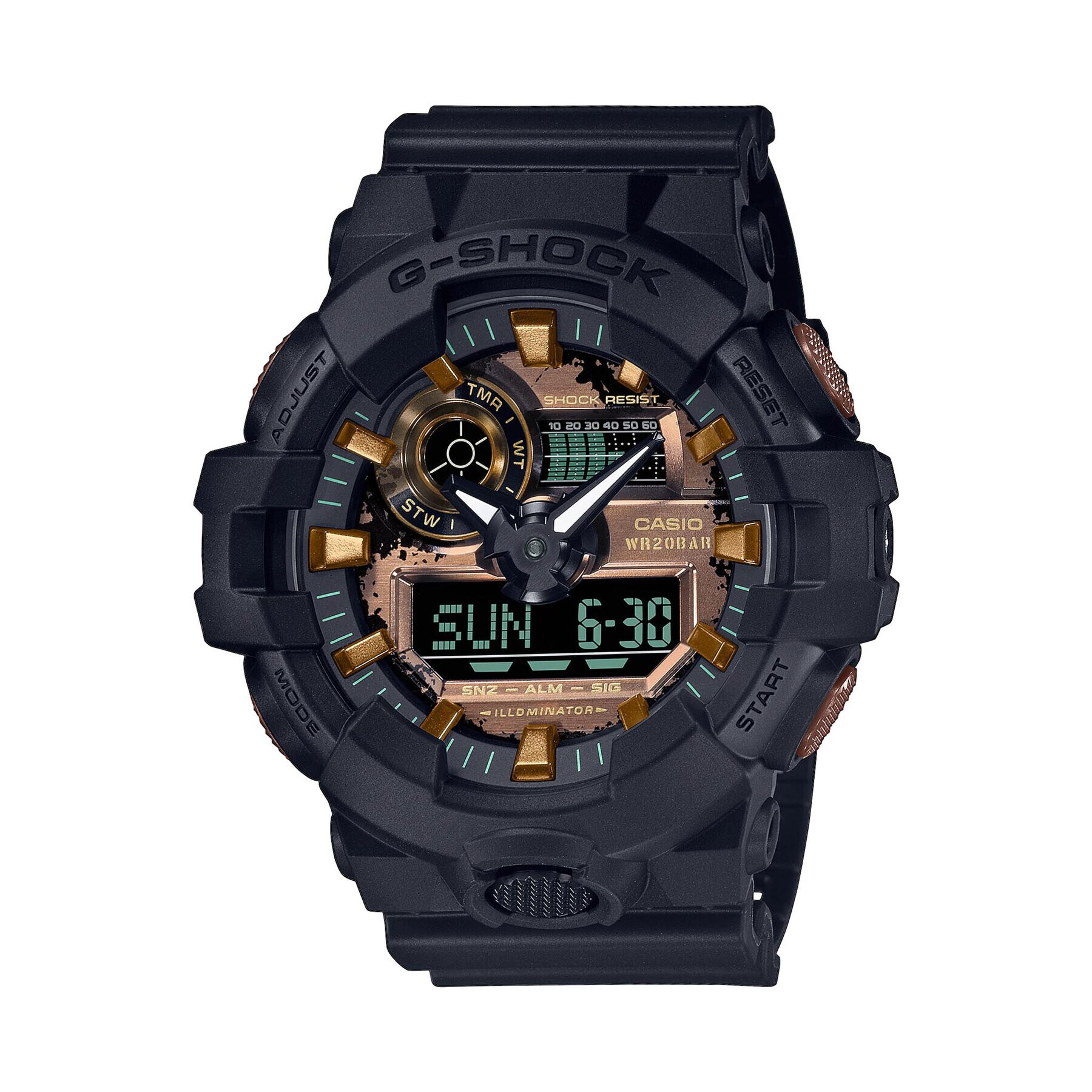 G-Shock Часовник GA-700RC-1AER Черен - Pepit.bg