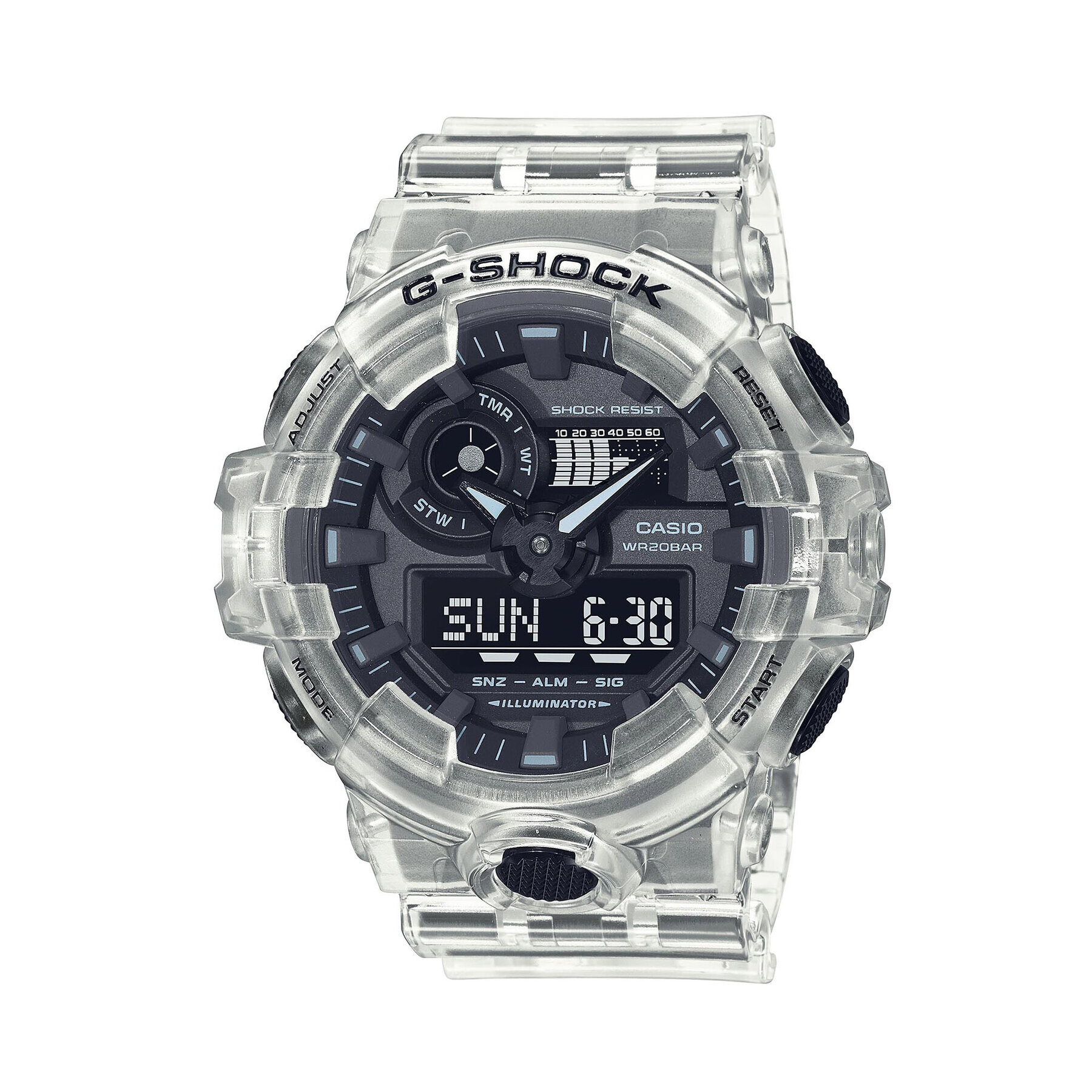 G-Shock Часовник GA-700SKE-7AER Бял - Pepit.bg