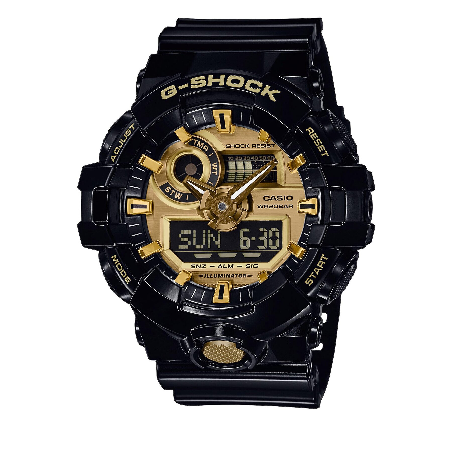 G-Shock Часовник GA-710GB-1AER Черен - Pepit.bg