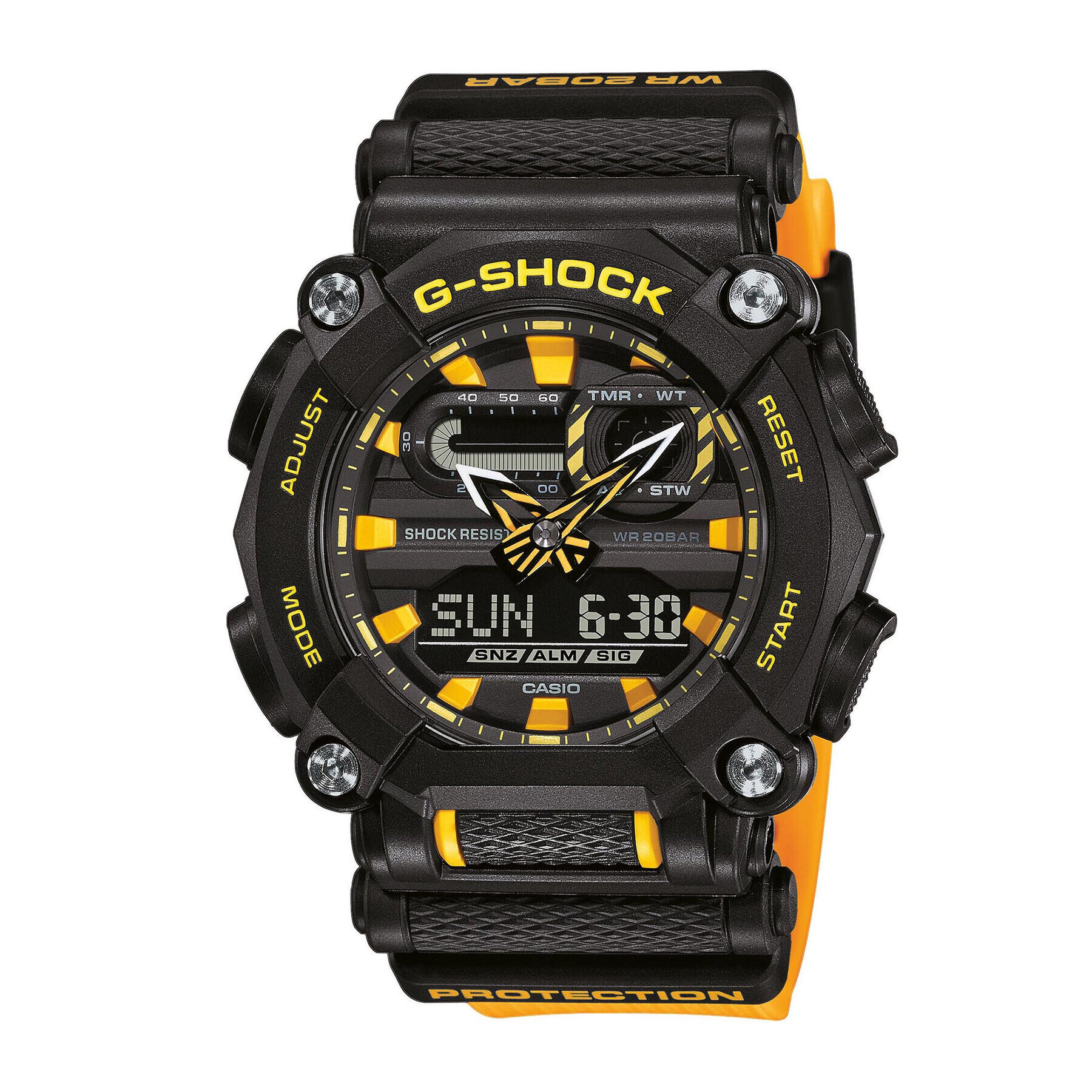 G-Shock Часовник GA-900A-1A9ER Жълт - Pepit.bg